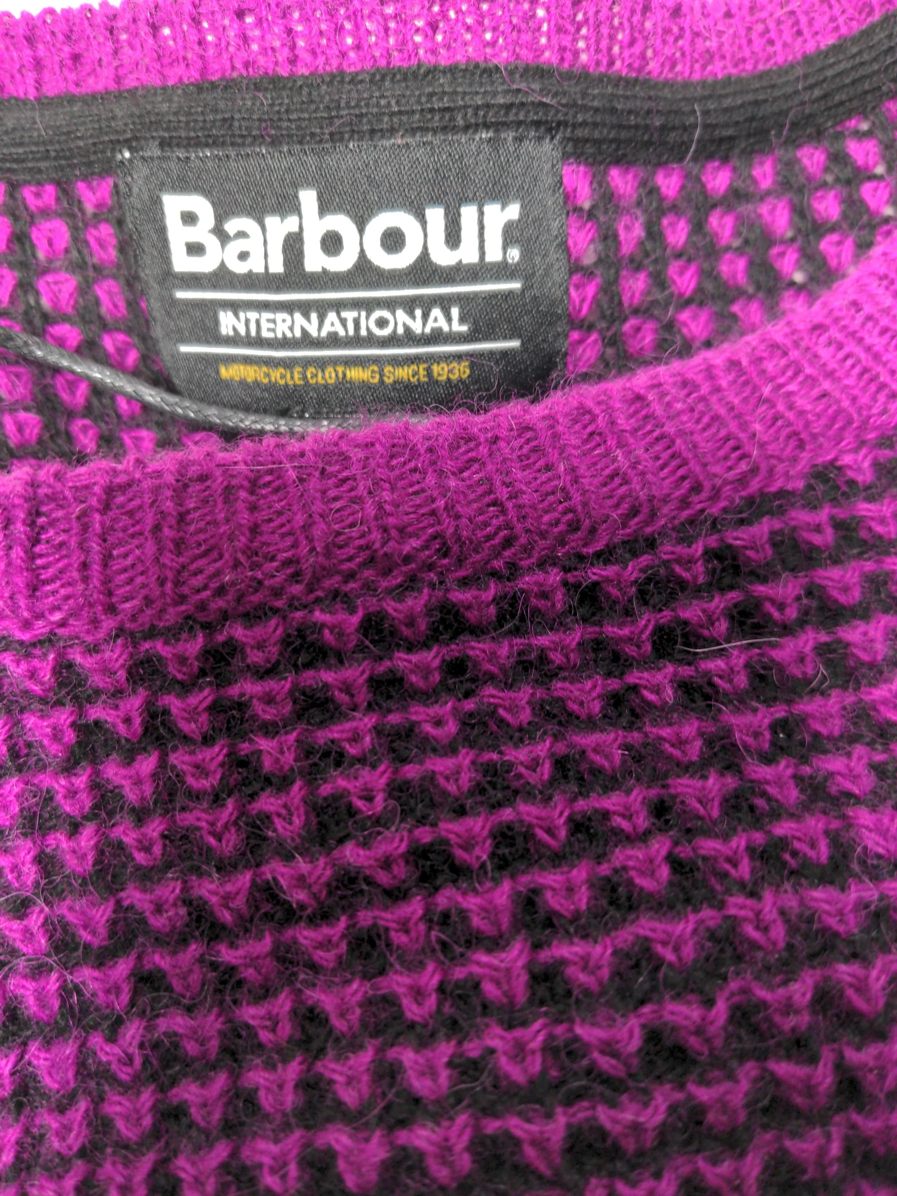 Barbour Women's Jumper UK 14 Purple Wool - Image 5