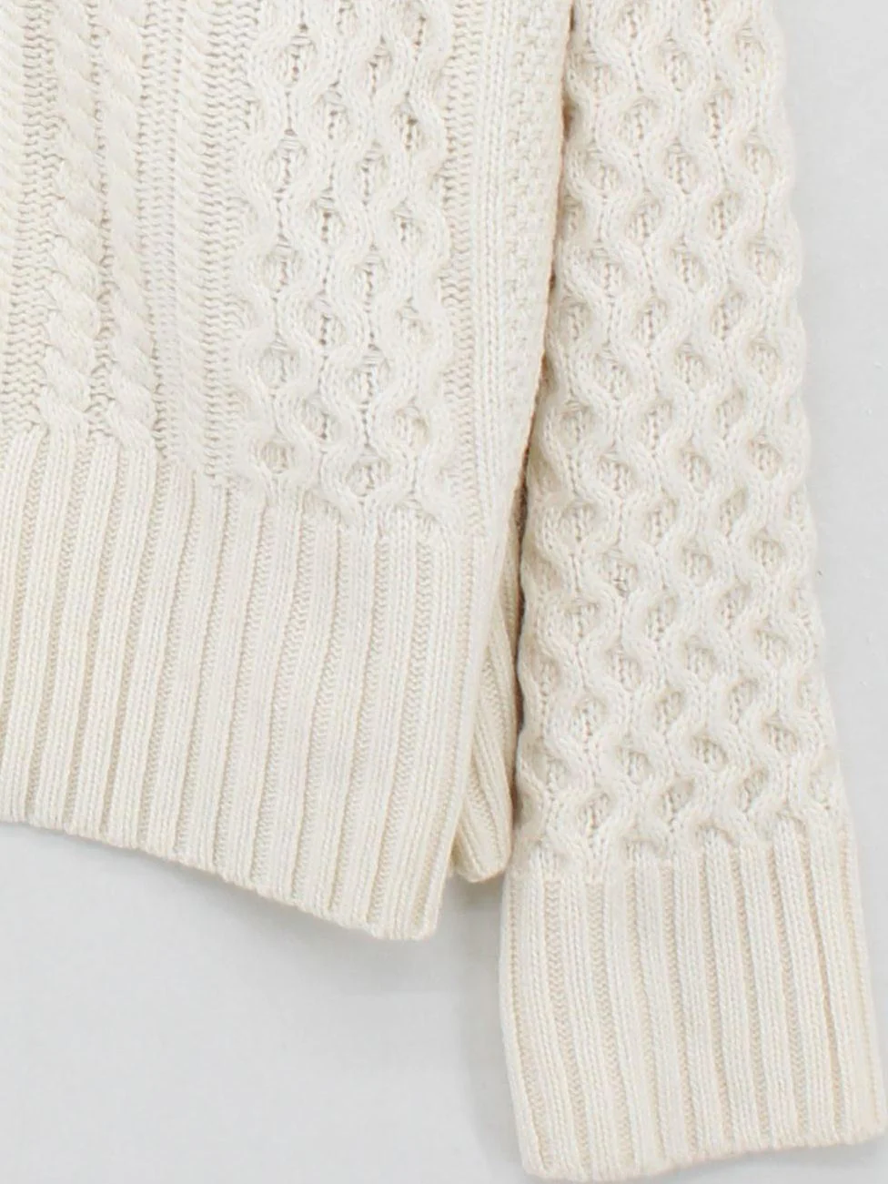Barbour Women's Jumper UK 8 Cream Wool with Polyamide Pullover New with tags - Image 4