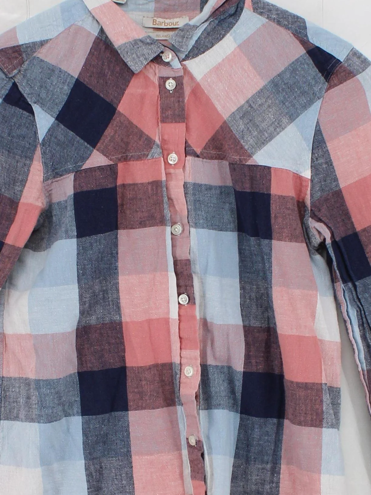 Barbour Women's Shirt UK 10 Multi Cotton with Linen Basic - Image 3