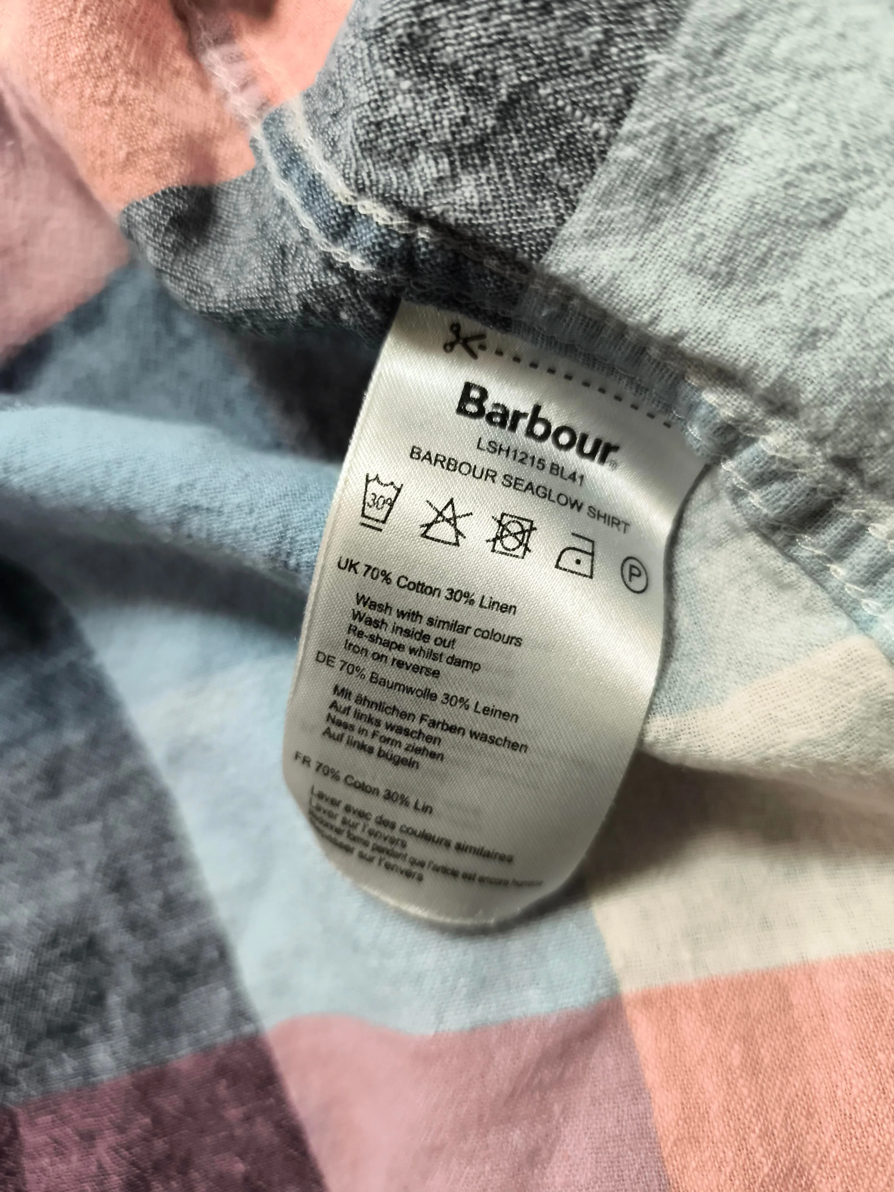 Barbour Women's Shirt UK 10 Multi Cotton with Linen Basic - Image 6
