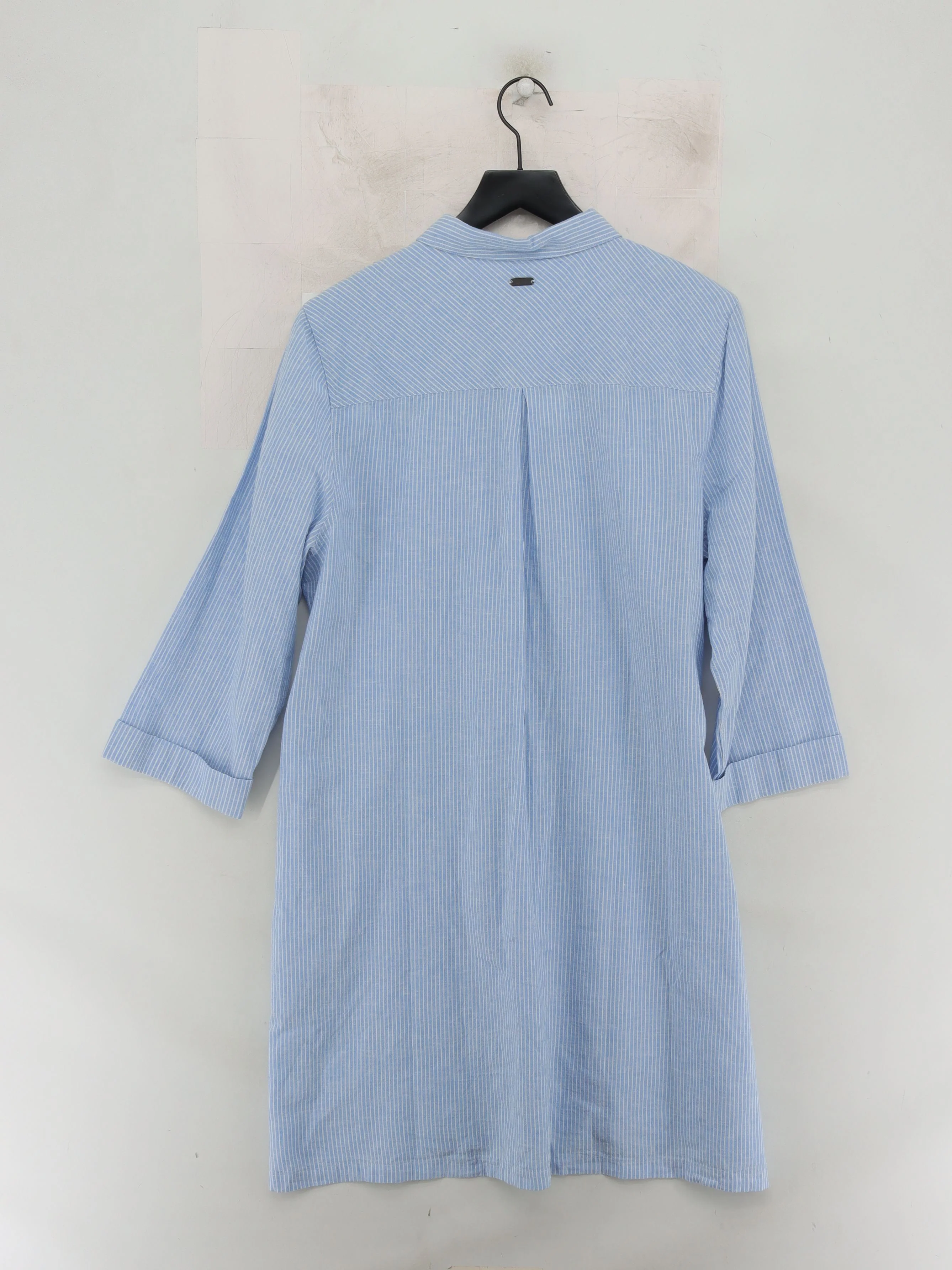 Barbour Women's Shirt UK 18 Blue Cotton with Linen Basic New with tags - Image 2