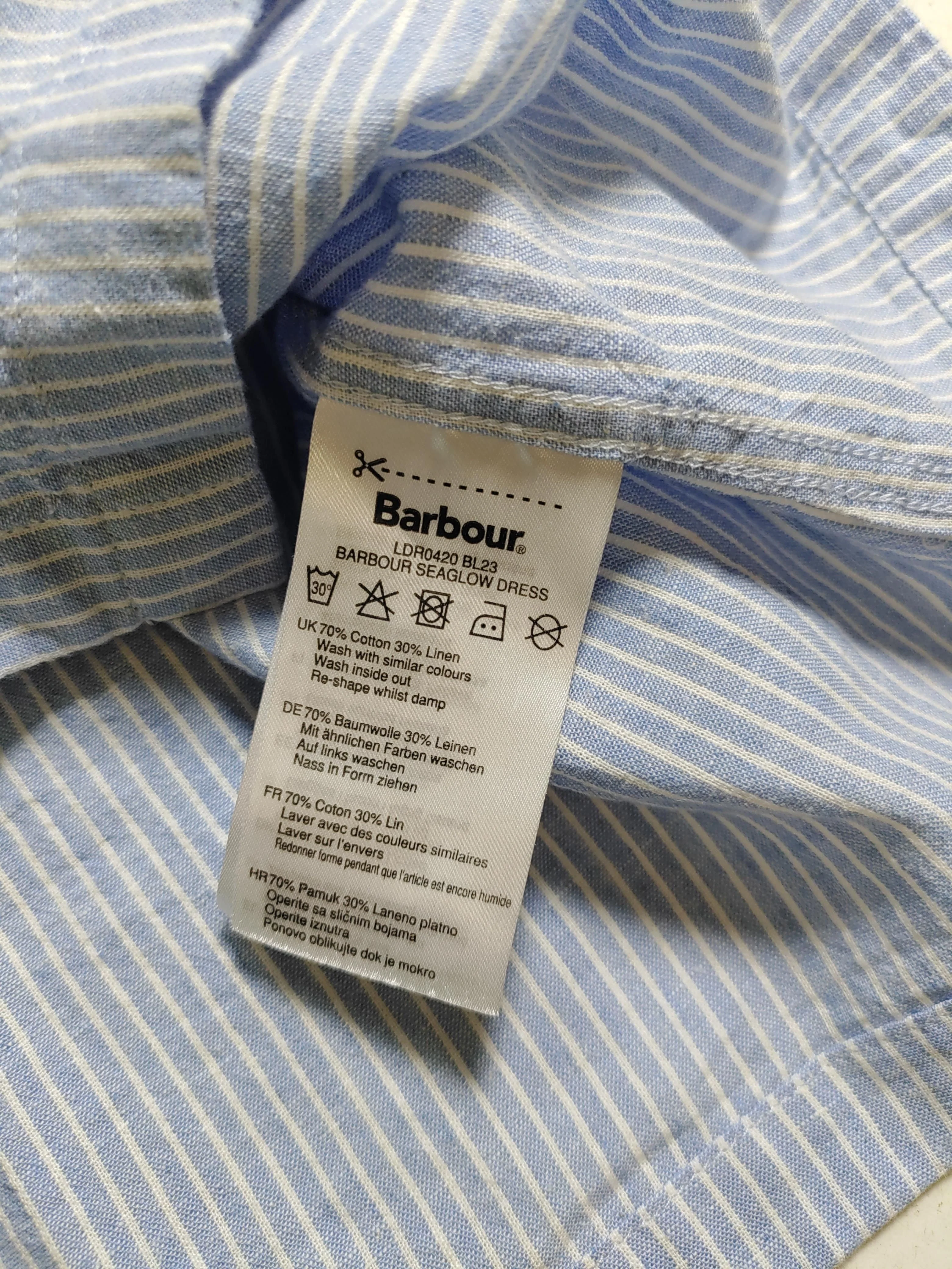 Barbour Women's Shirt UK 18 Blue Cotton with Linen Basic New with tags - Image 6