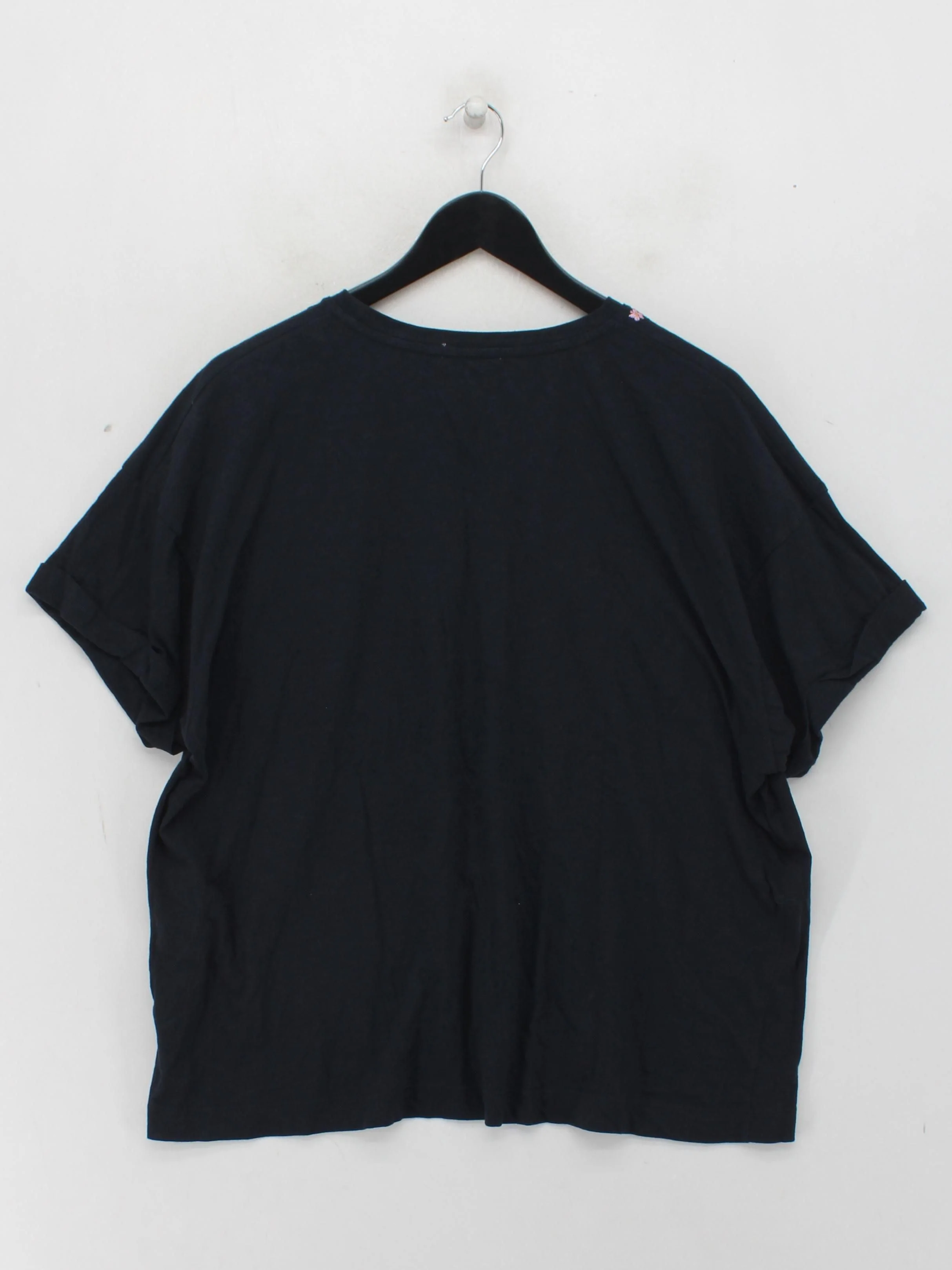 Barbour Women's T-Shirt UK 18 Black 100% Cotton Basic - Image 2