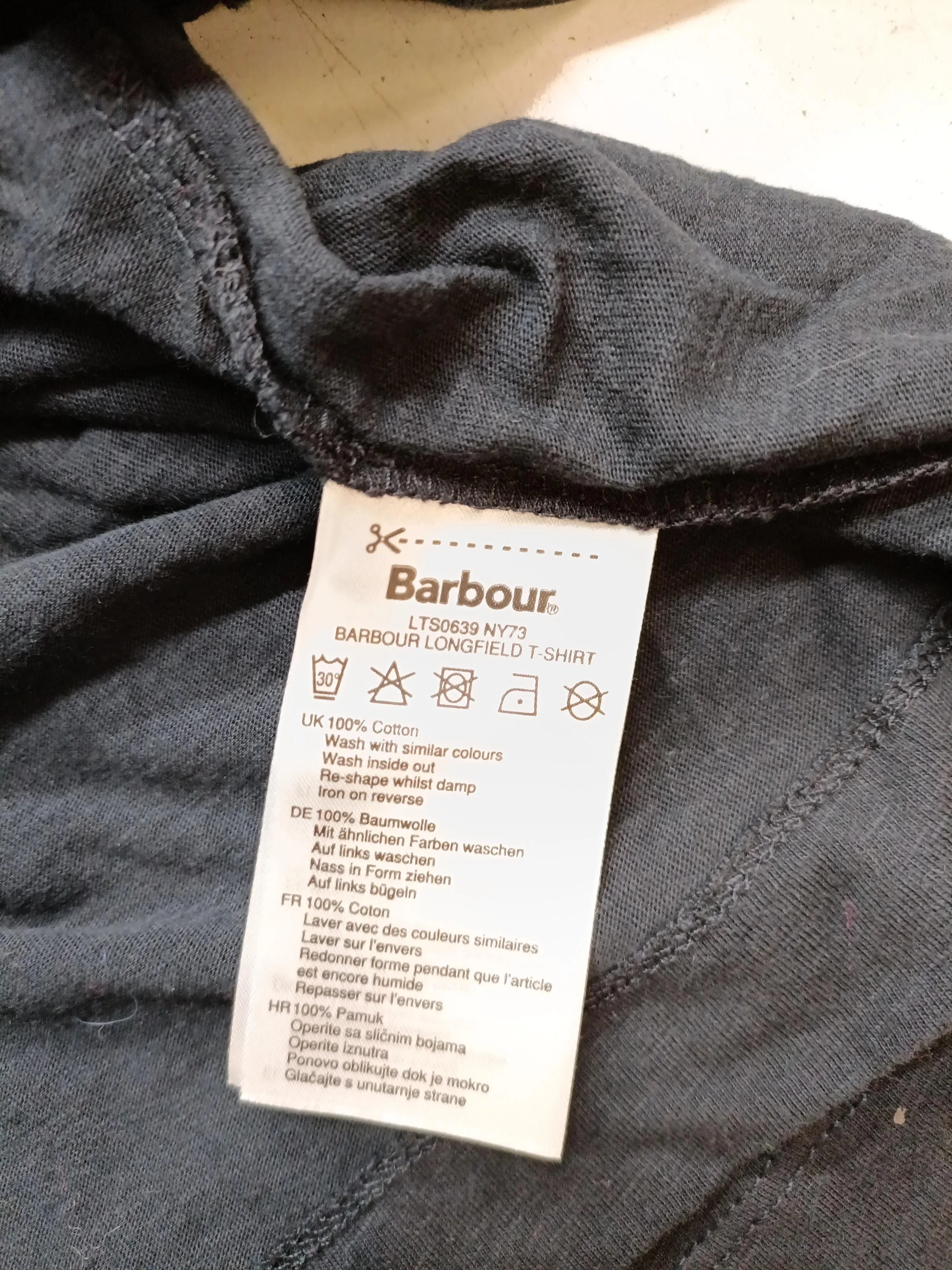 Barbour Women's T-Shirt UK 18 Black 100% Cotton Basic - Image 6