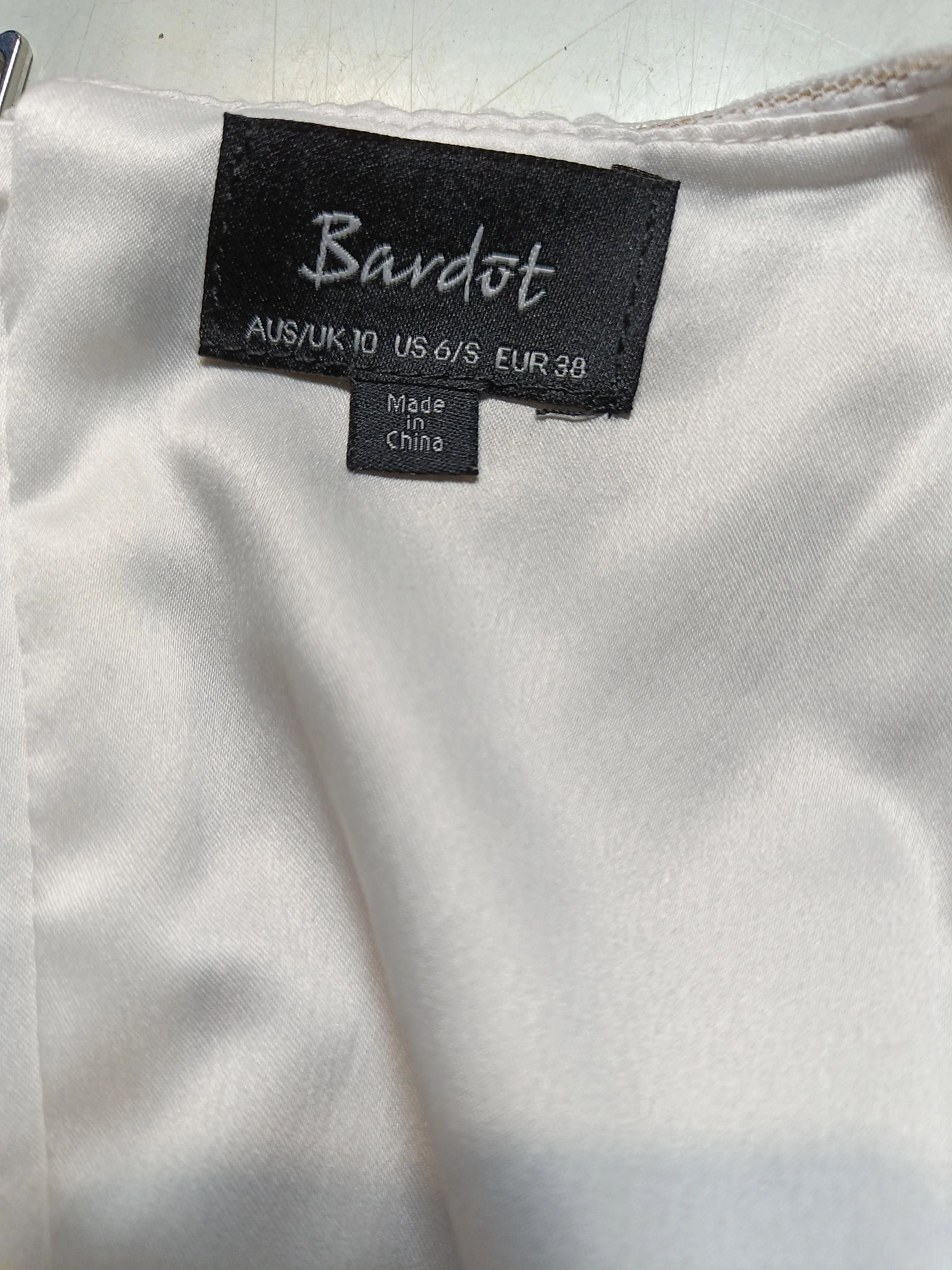 Bardot Bodycon Mini Dress UK10 in White - Image 5