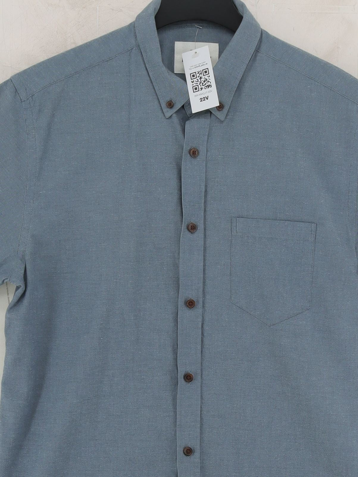 Barkers Men's Shirt M Blue 100% Cotton Basic - Image 3