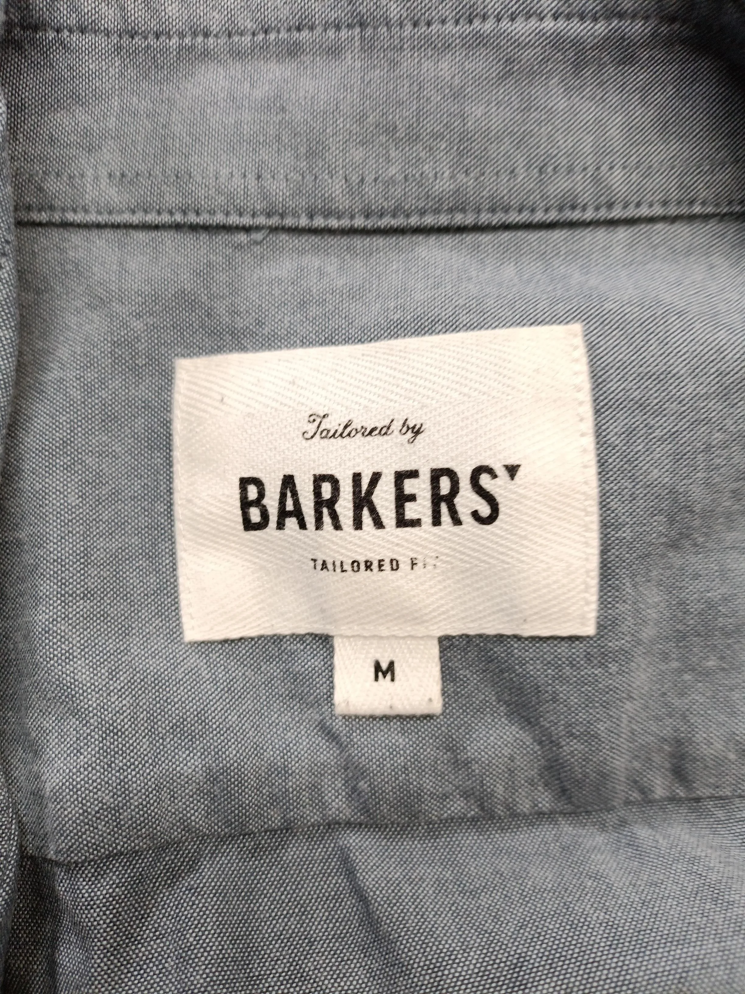 Barkers Men's Shirt M Blue 100% Cotton Basic - Image 5