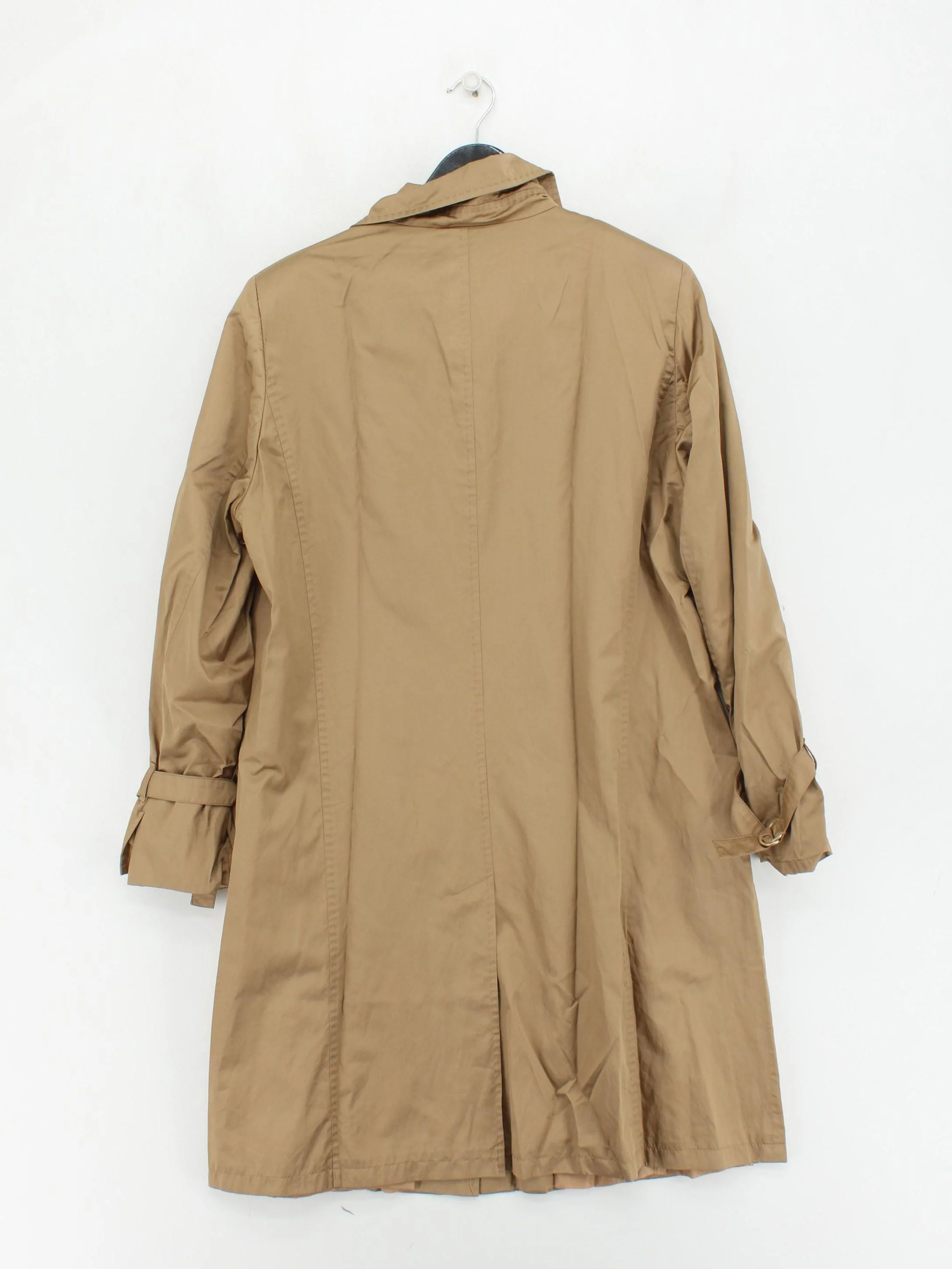 Basler Women's Coat L Tan 100% Nylon Trench Coat - Image 2