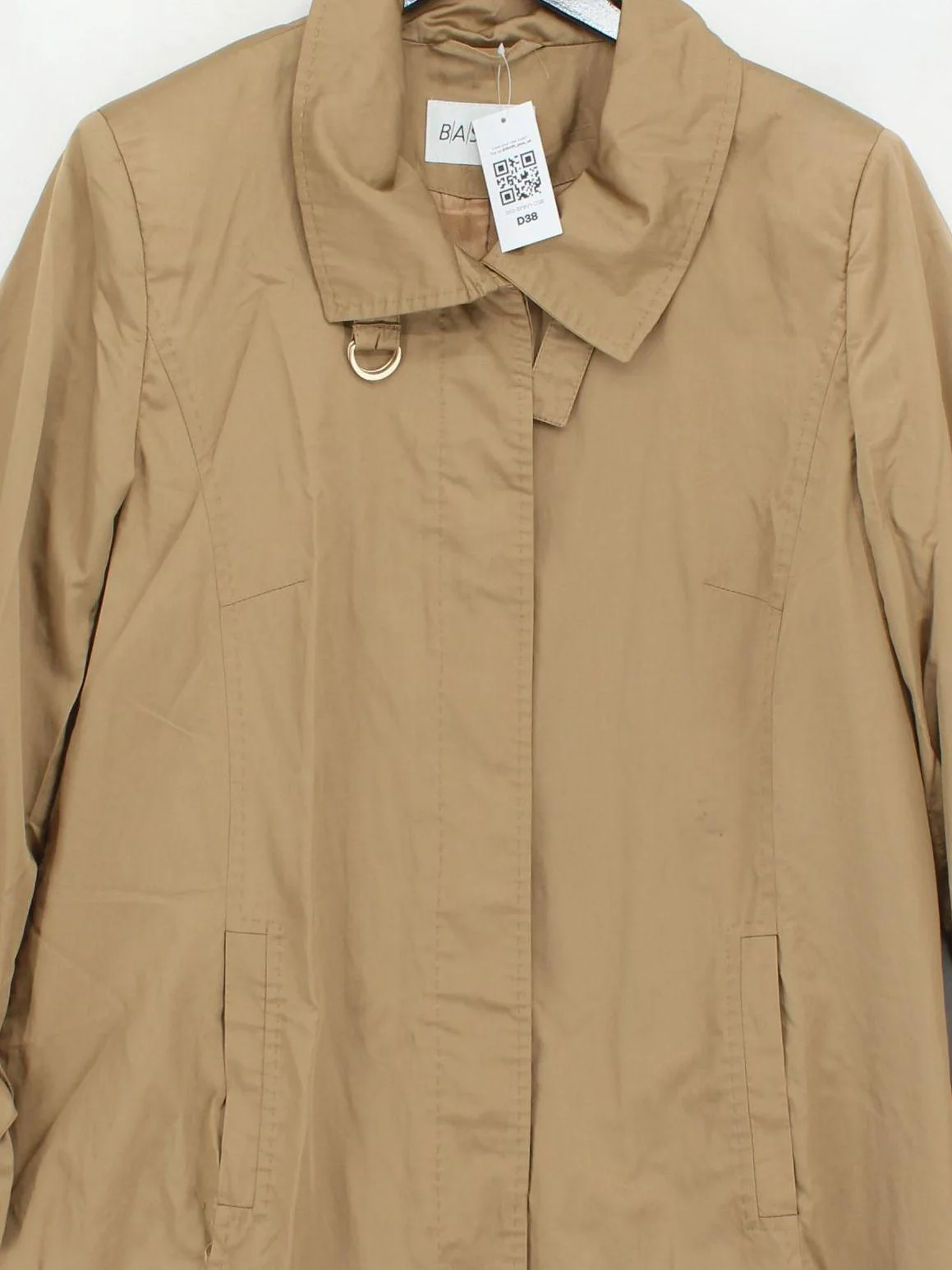 Basler Women's Coat L Tan 100% Nylon Trench Coat - Image 3
