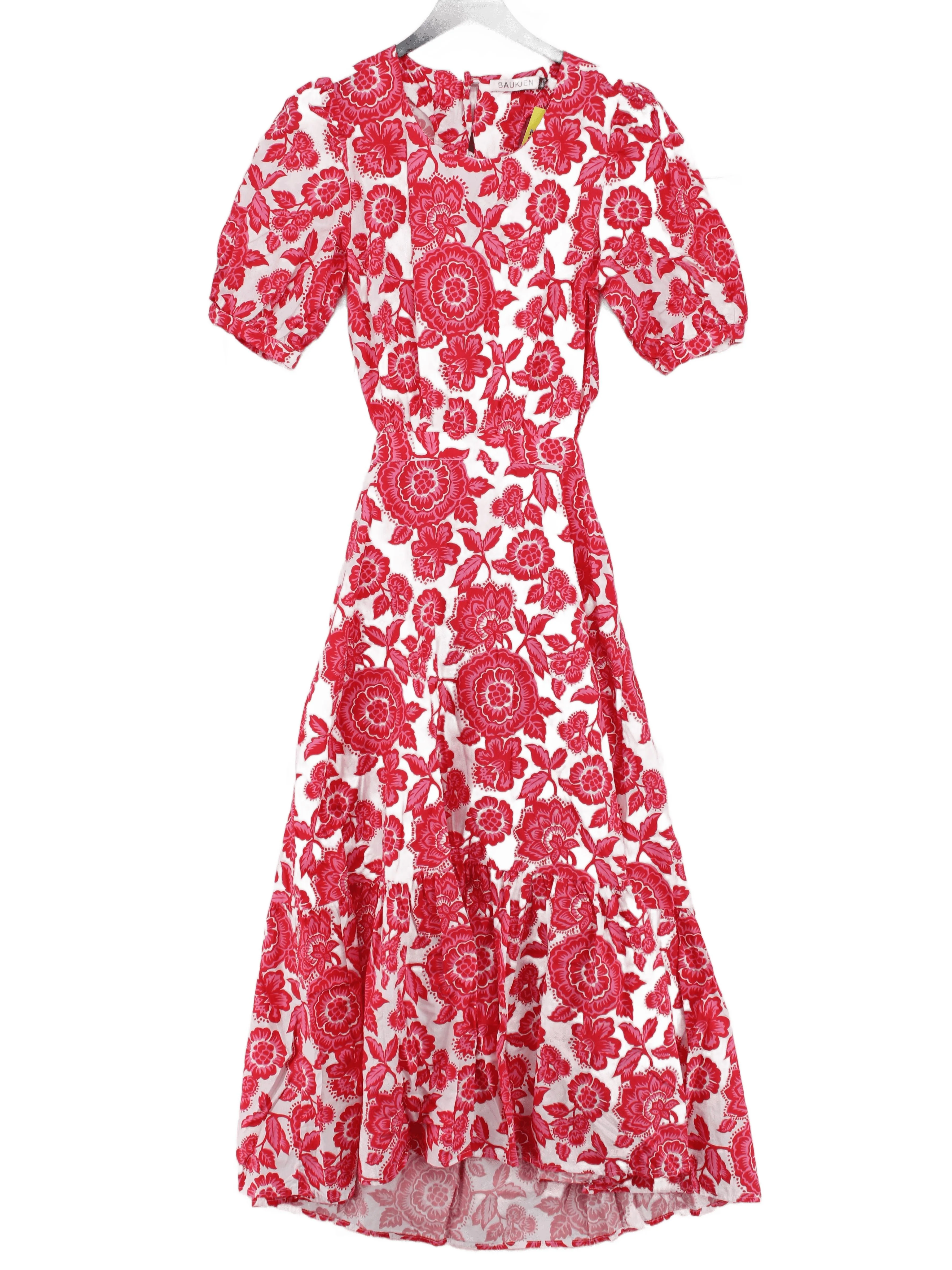 Baukjen A-Line Midi Dress UK12 in Multi