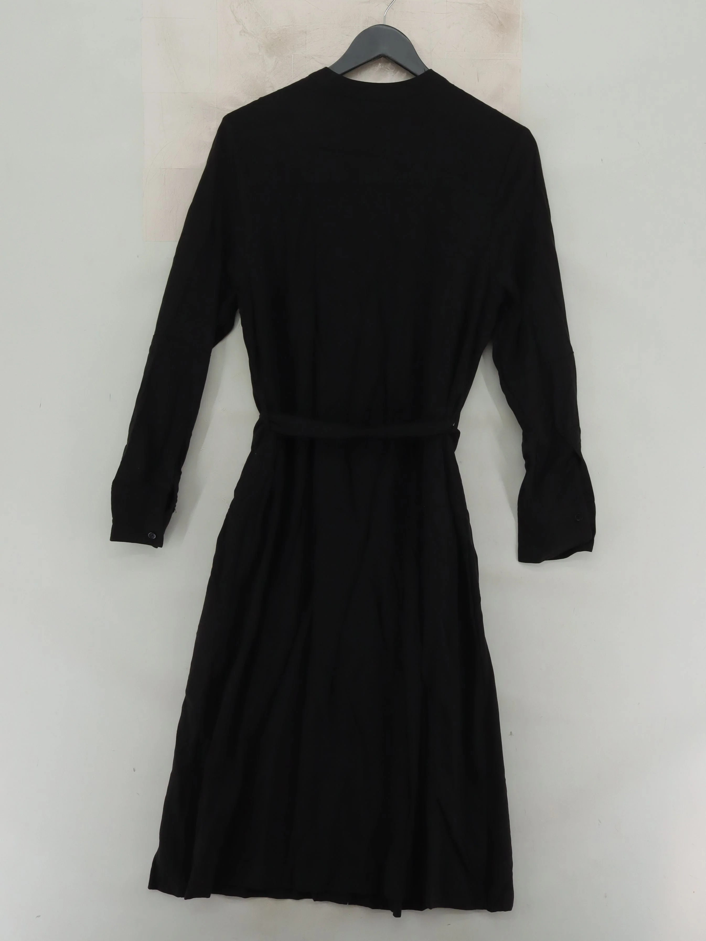 Baukjen Shirt Midi Dress UK12 in Black - Image 2