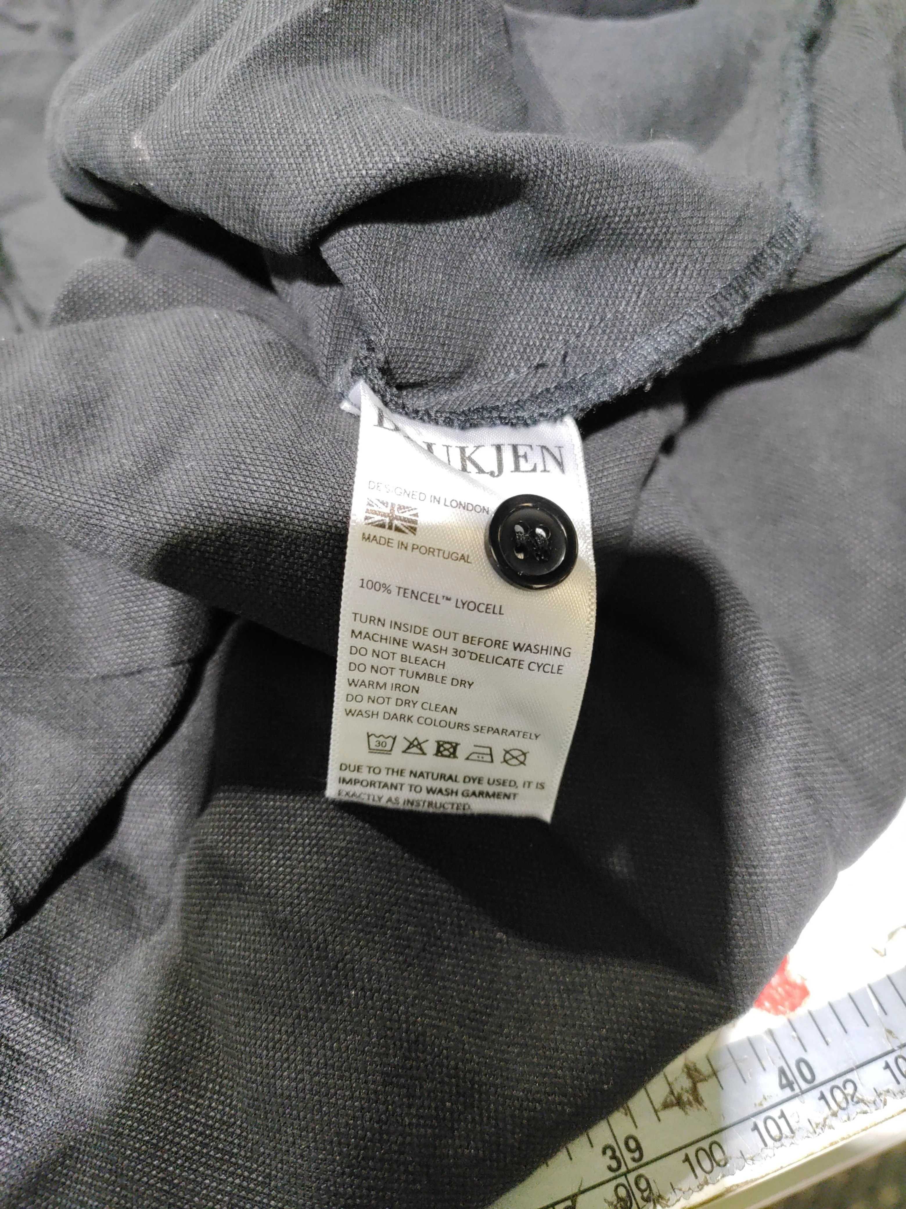 Baukjen Shirt Midi Dress UK12 in Black - Image 6