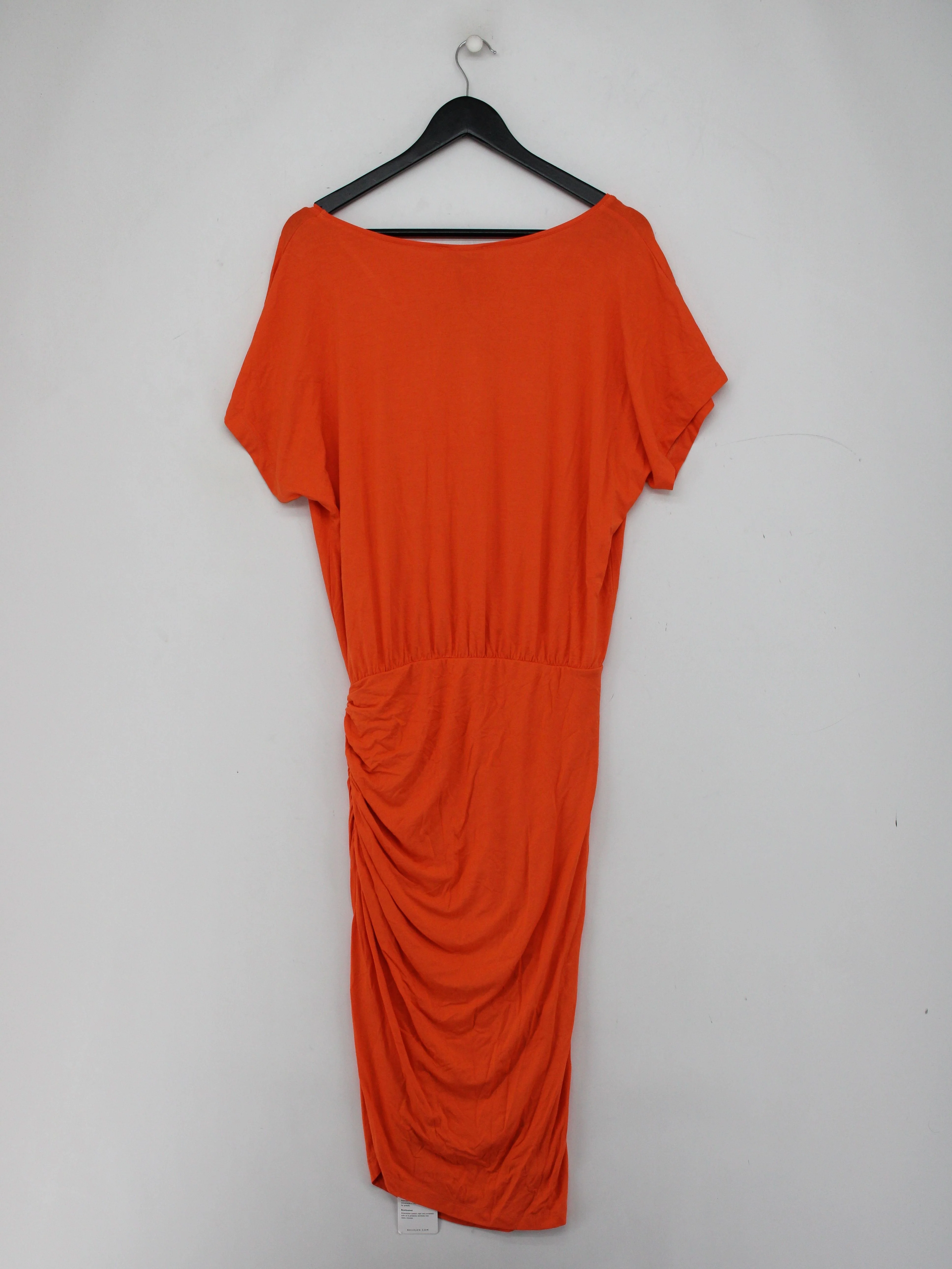 Baukjen T-Shirt Midi Dress UK12 in Orange - Image 2