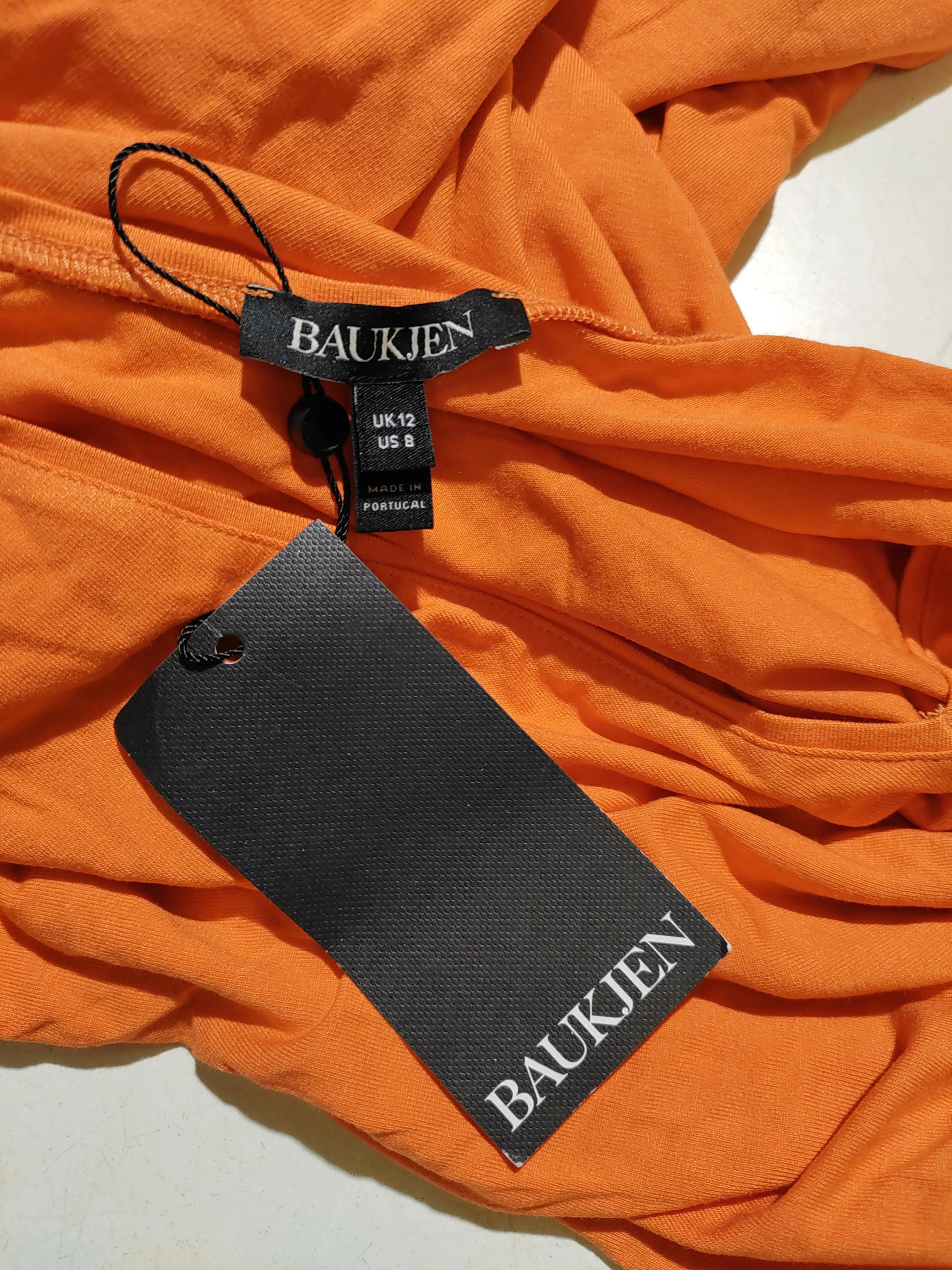 Baukjen T-Shirt Midi Dress UK12 in Orange - Image 5