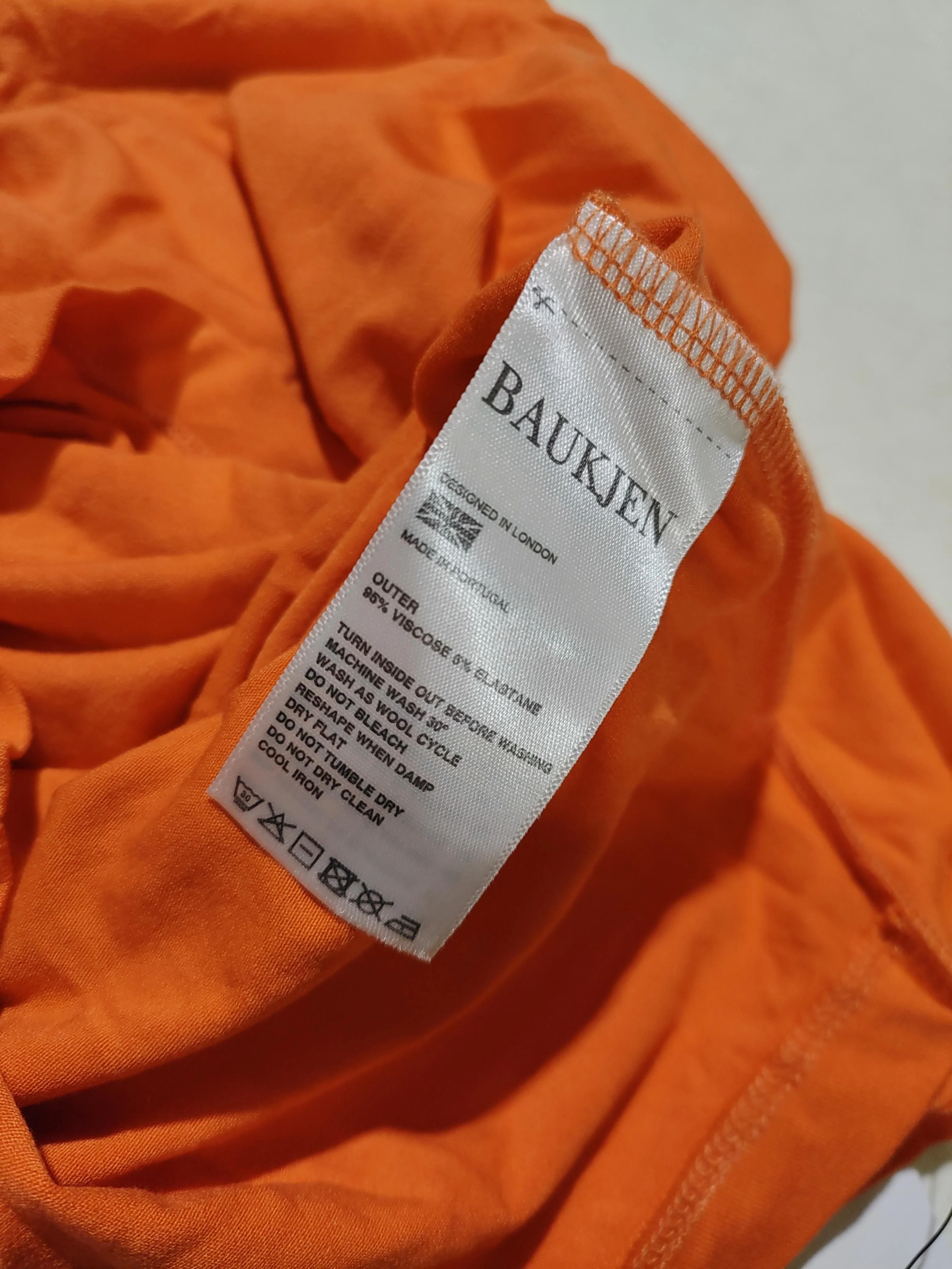 Baukjen T-Shirt Midi Dress UK12 in Orange - Image 6
