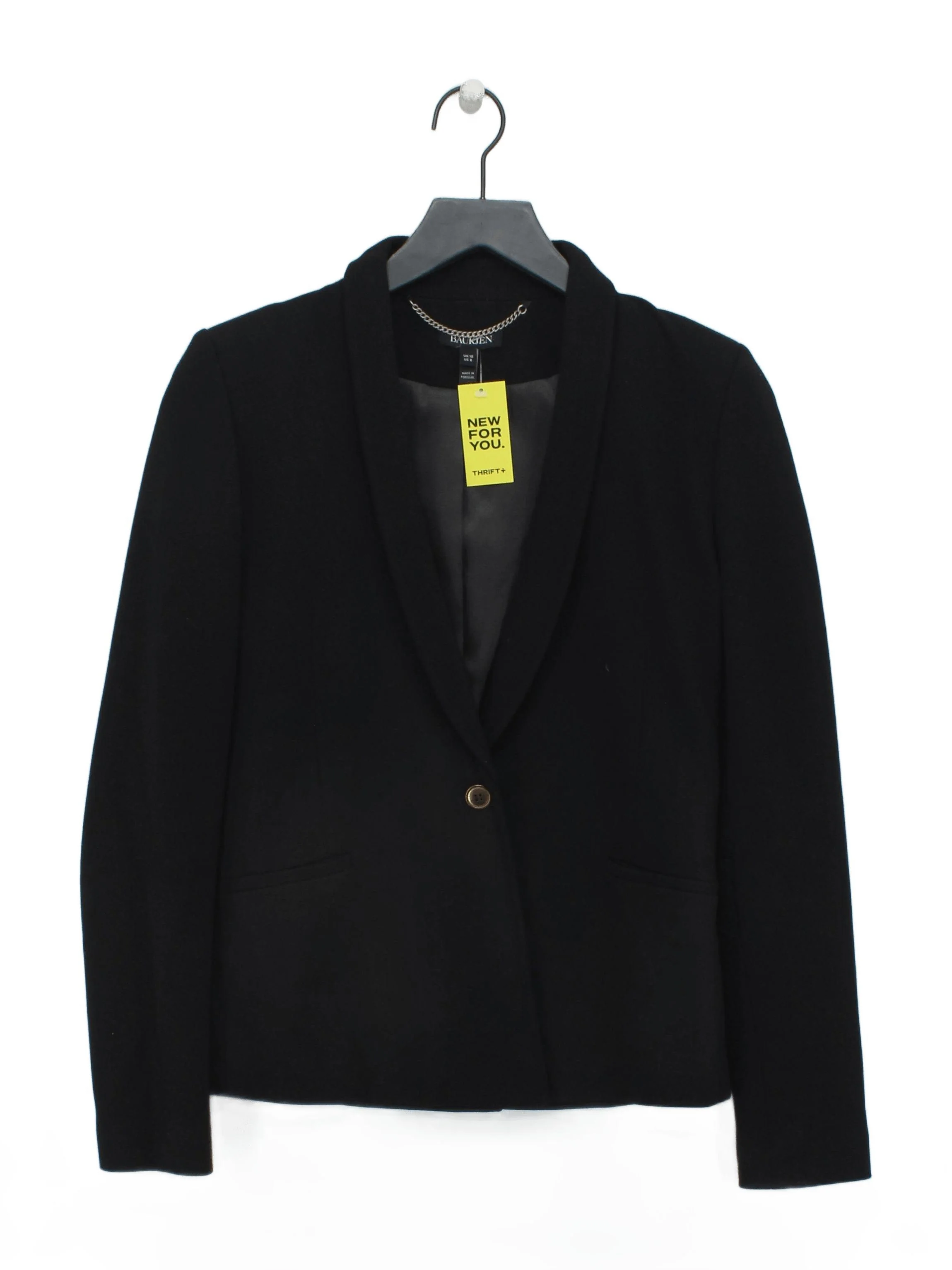 Baukjen Women's Blazer UK 10 Black Viscose with Polyamide, Elastane Overcoat