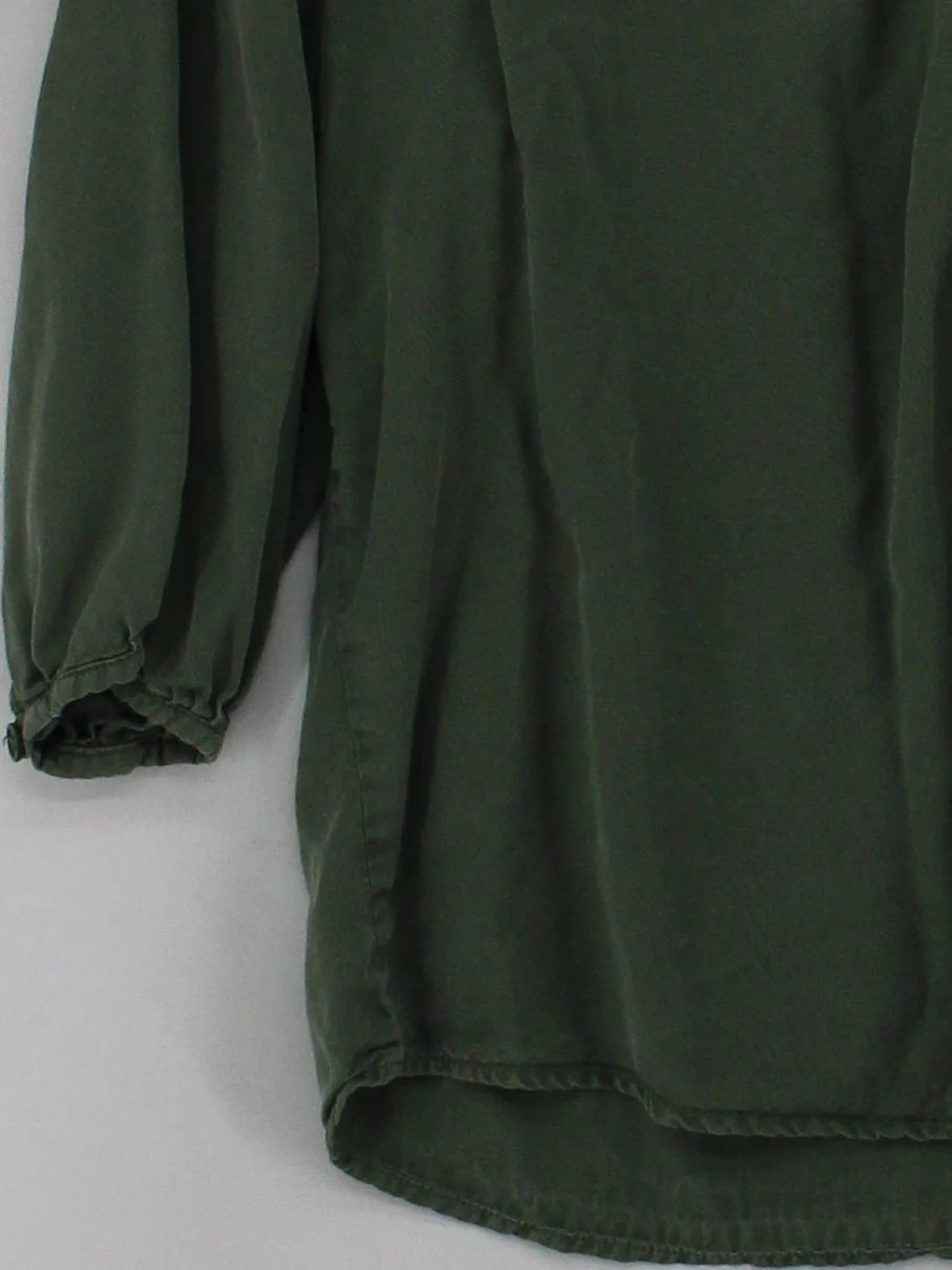 Baukjen Women's Blouse UK 10 Green 100% Lyocell Modal 3/4 Sleeve V-Neck Basic - Image 4
