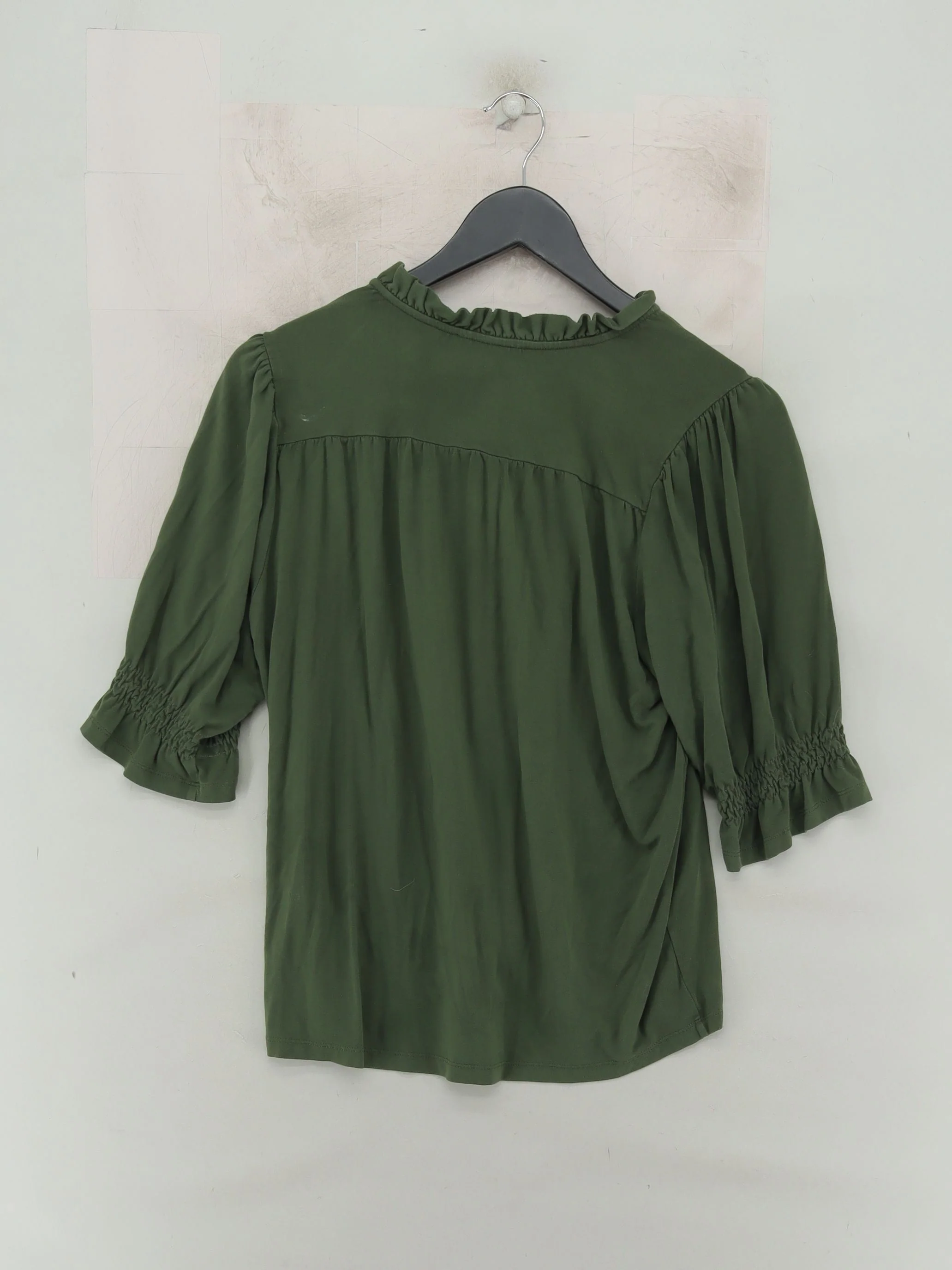 Baukjen Women's Blouse UK 12 Green Viscose with Elastane Basic - Image 2