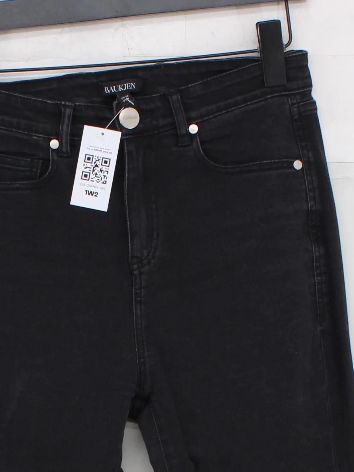 Baukjen Women's Jeans UK 10 Black Cotton - Image 3