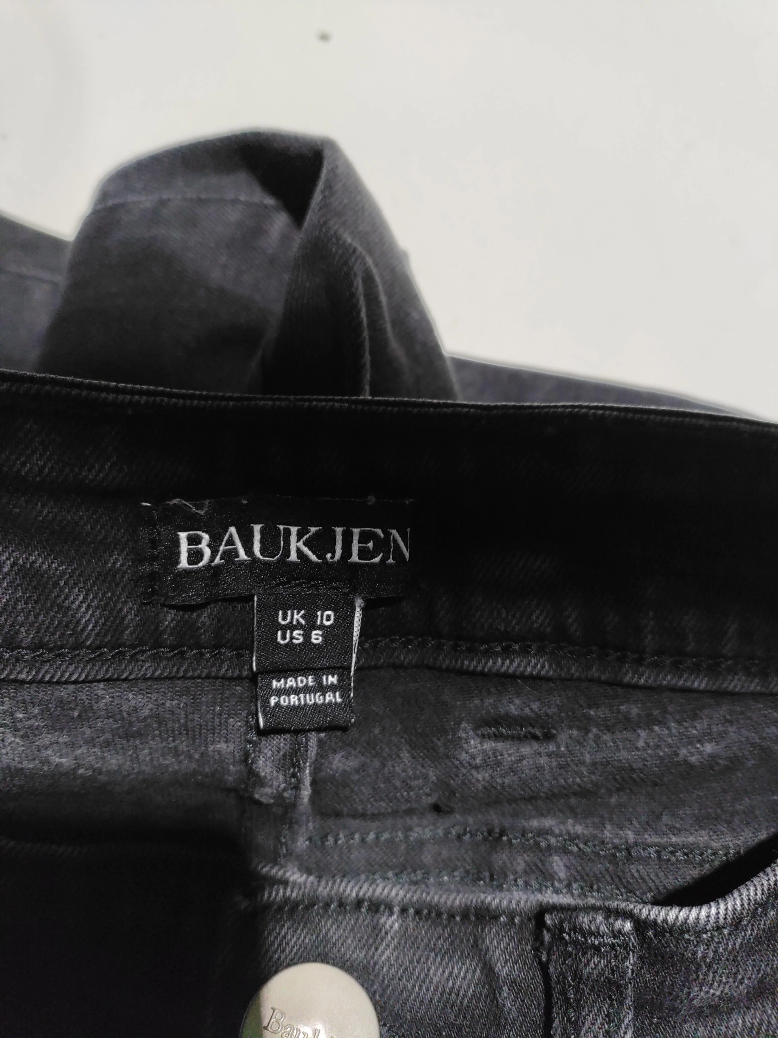 Baukjen Women's Jeans UK 10 Black Cotton with Elastane Straight - Image 5
