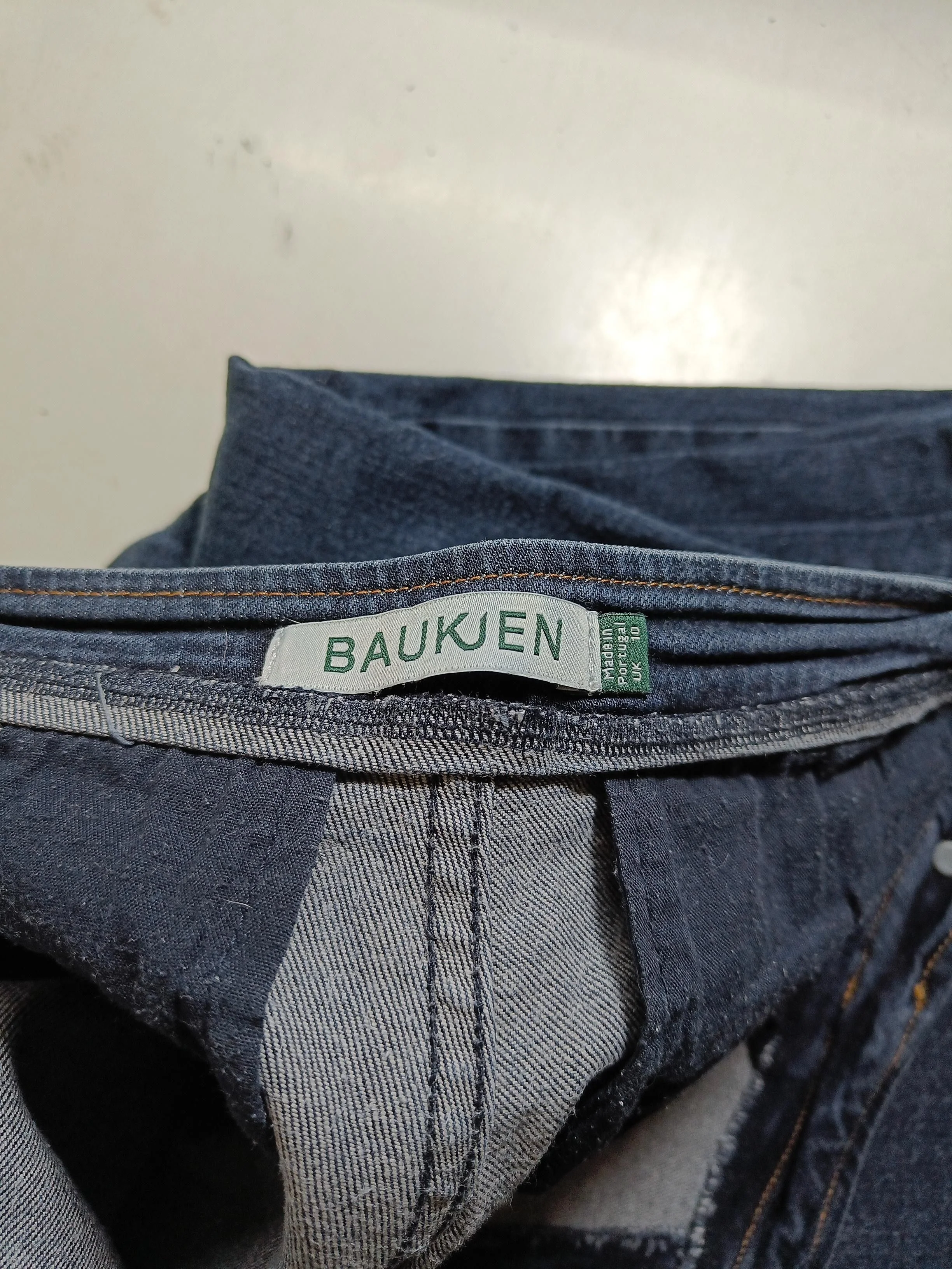 Baukjen Women's Jeans UK 10 Blue Cotton with Elastane Wide-Leg - Image 5