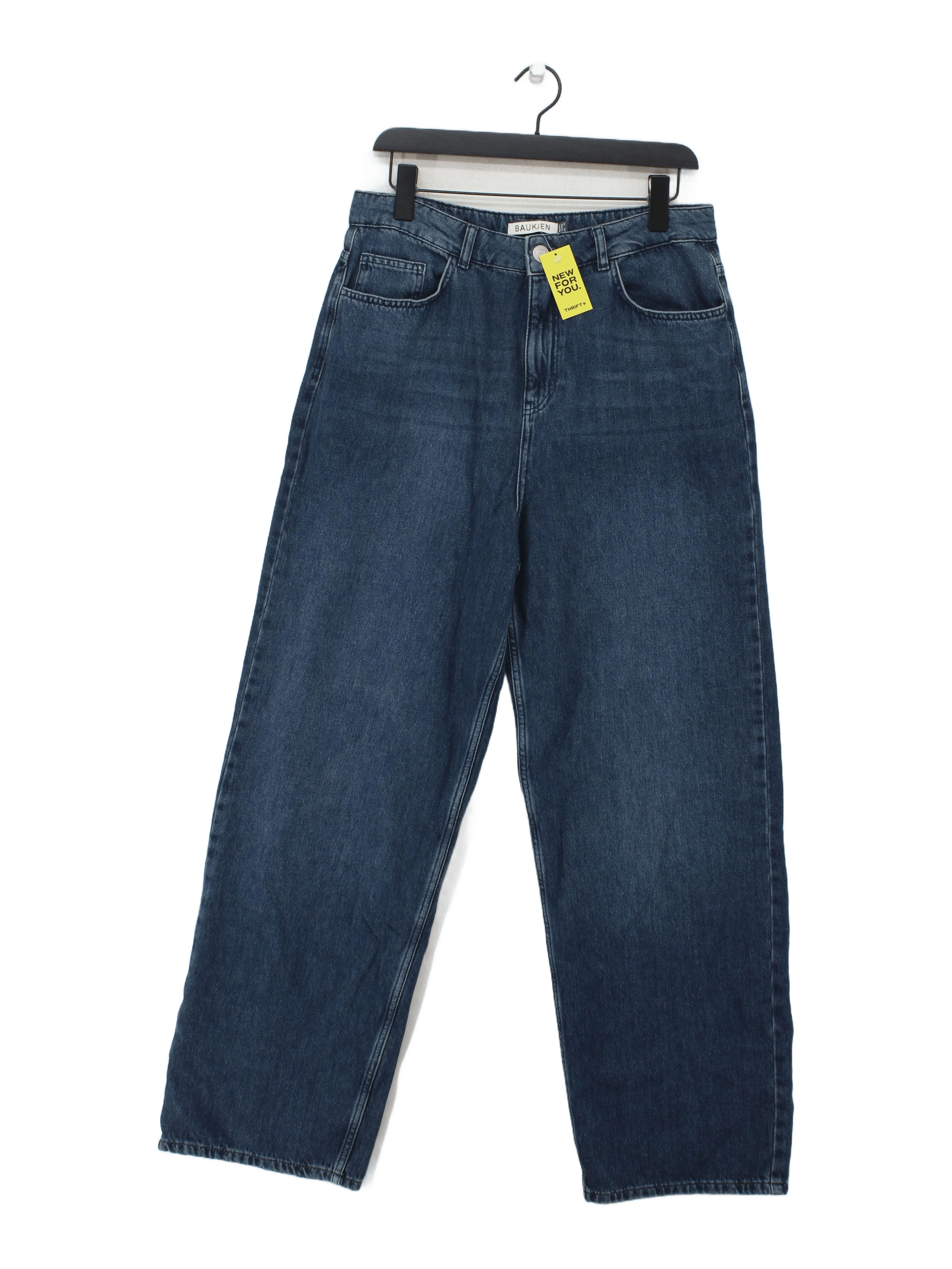 Baukjen Women's Jeans UK 14 Blue 100% Cotton Wide-Leg
