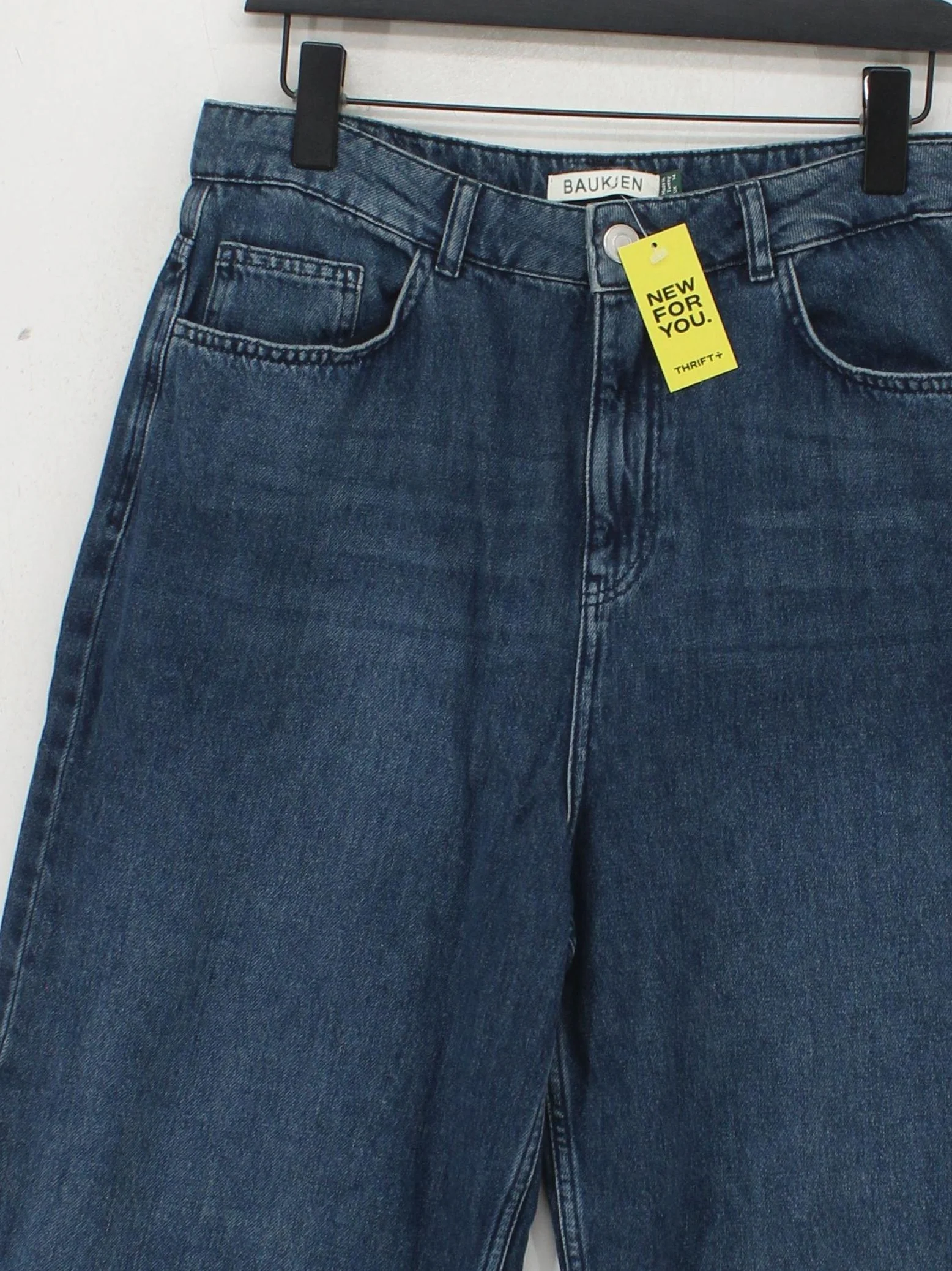 Baukjen Women's Jeans UK 14 Blue 100% Cotton Wide-Leg - Image 3