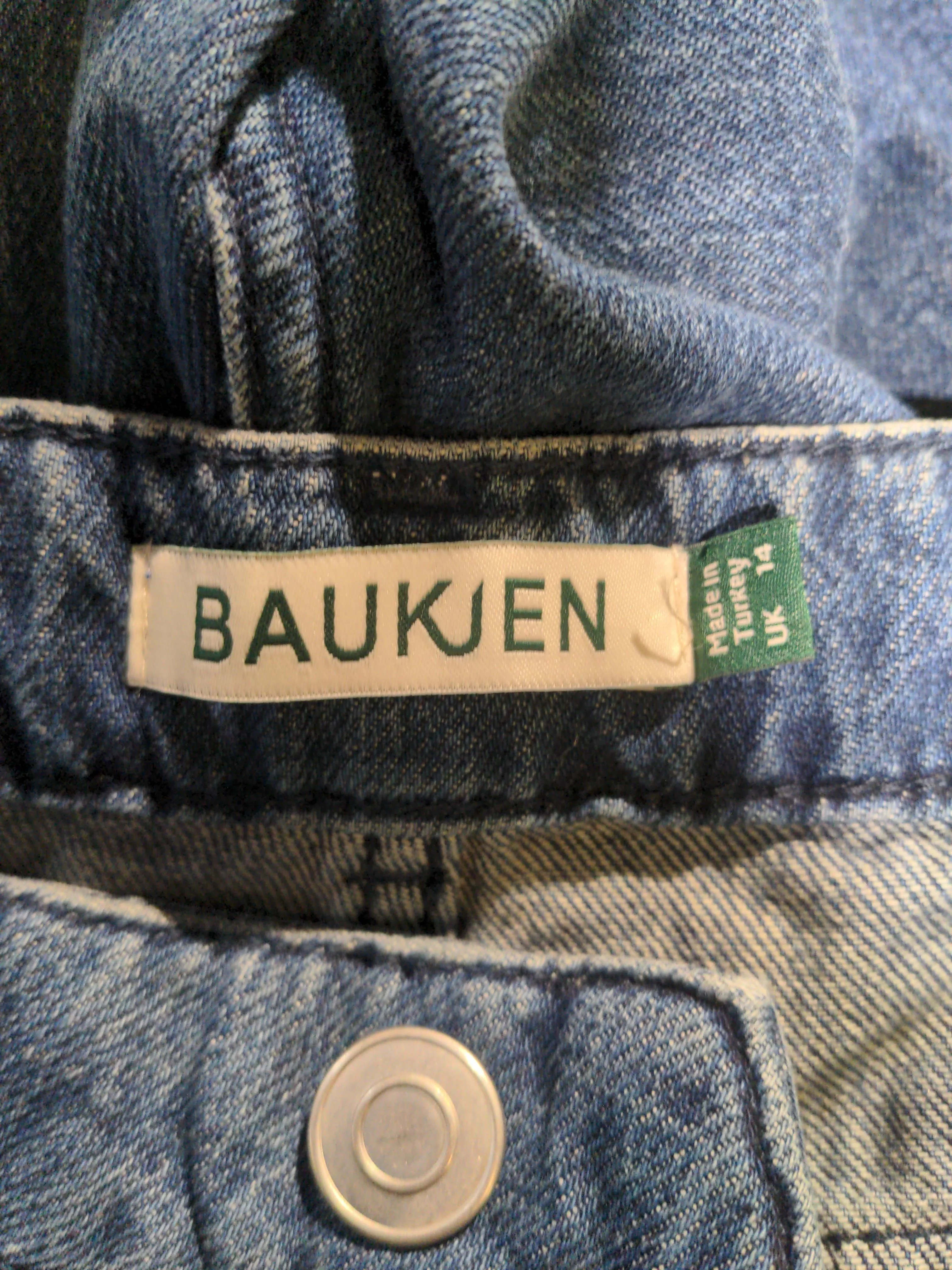 Baukjen Women's Jeans UK 14 Blue 100% Cotton Wide-Leg - Image 5
