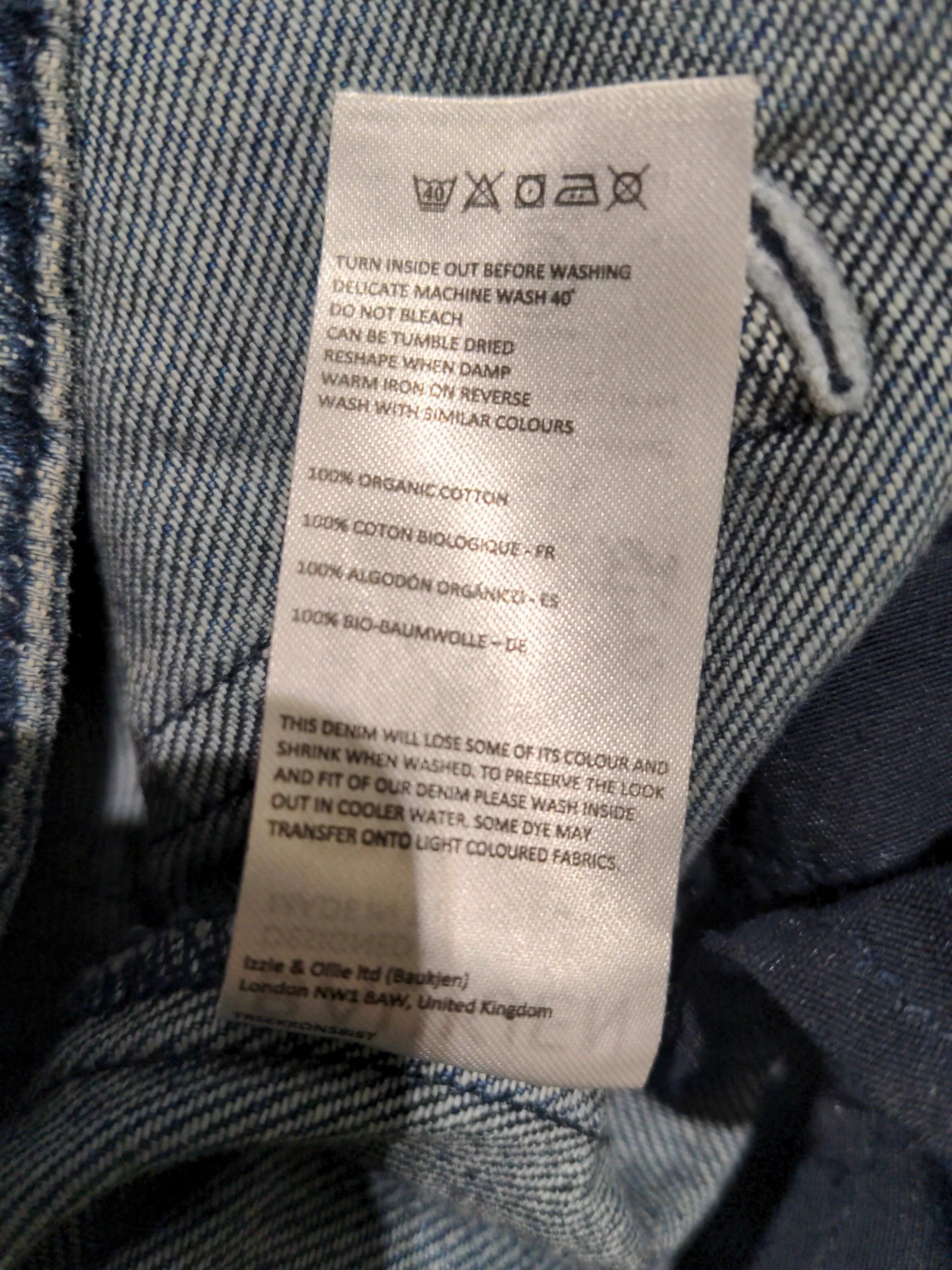 Baukjen Women's Jeans UK 14 Blue 100% Cotton Wide-Leg - Image 6