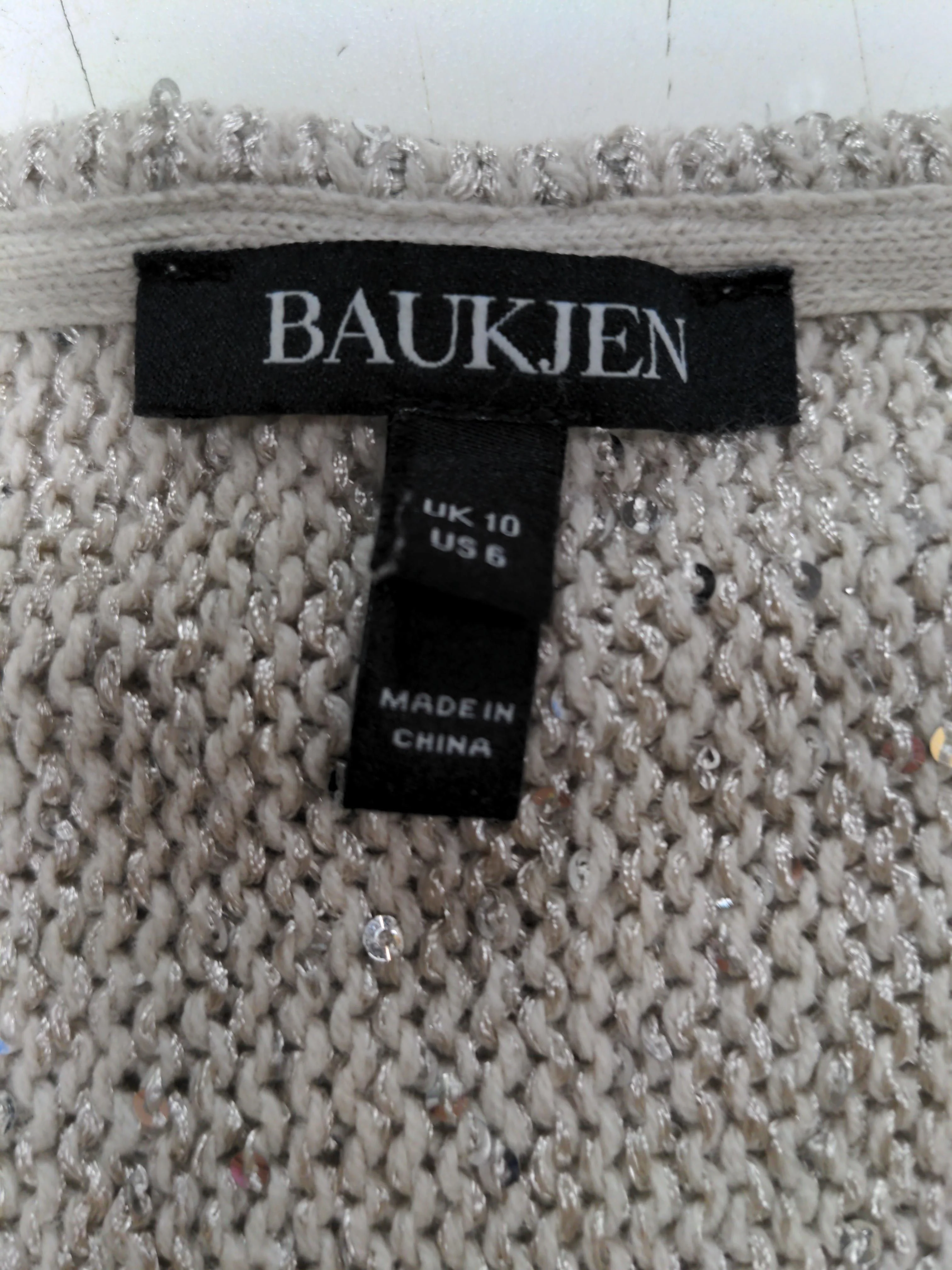 Baukjen Women's Jumper UK 10 Cream Polyester with Cotton, Acrylic Pullover - Image 5