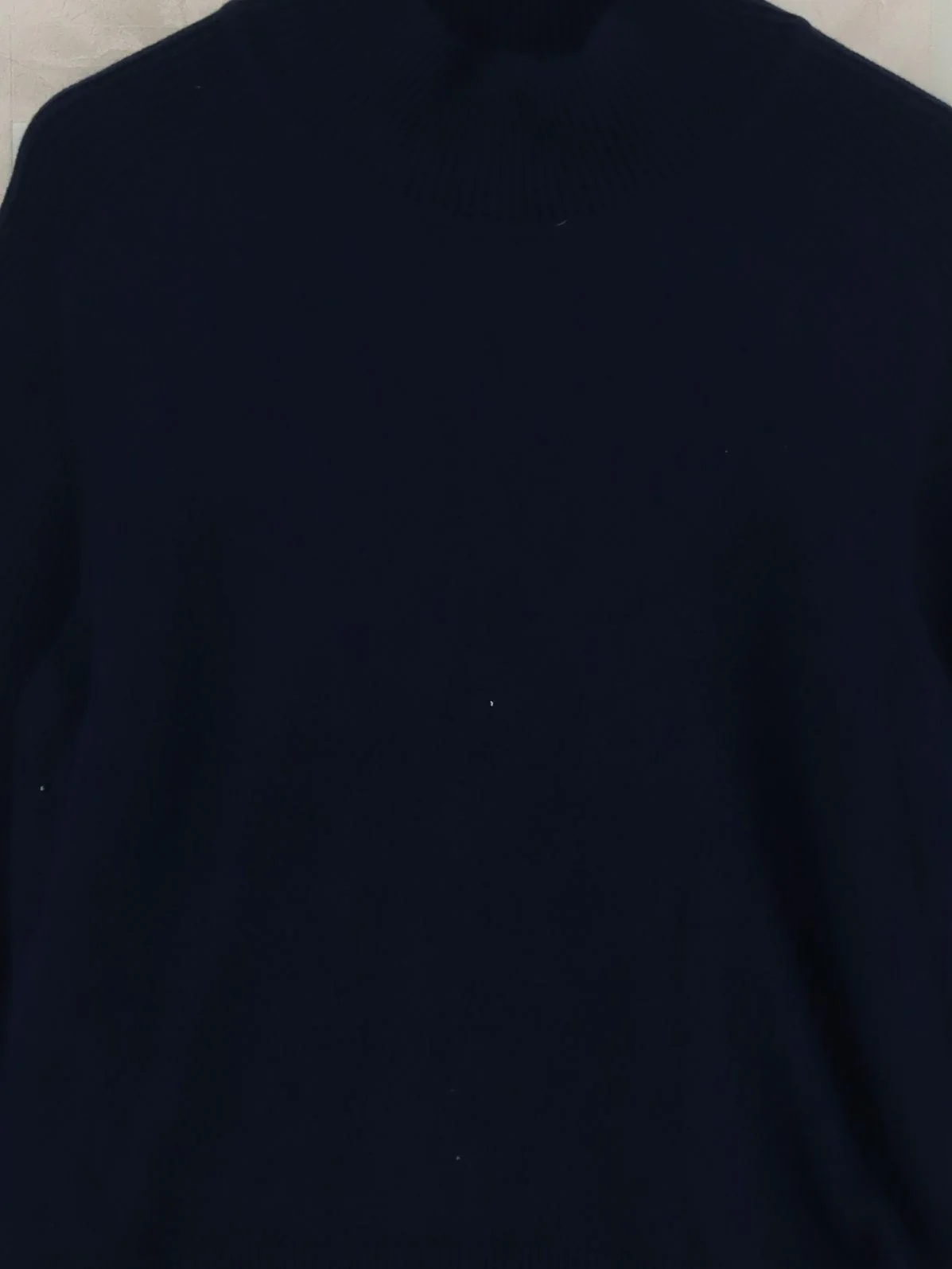 Baukjen Women's Jumper UK 14 Blue 100% Wool Mock Neck Pullover - Image 3