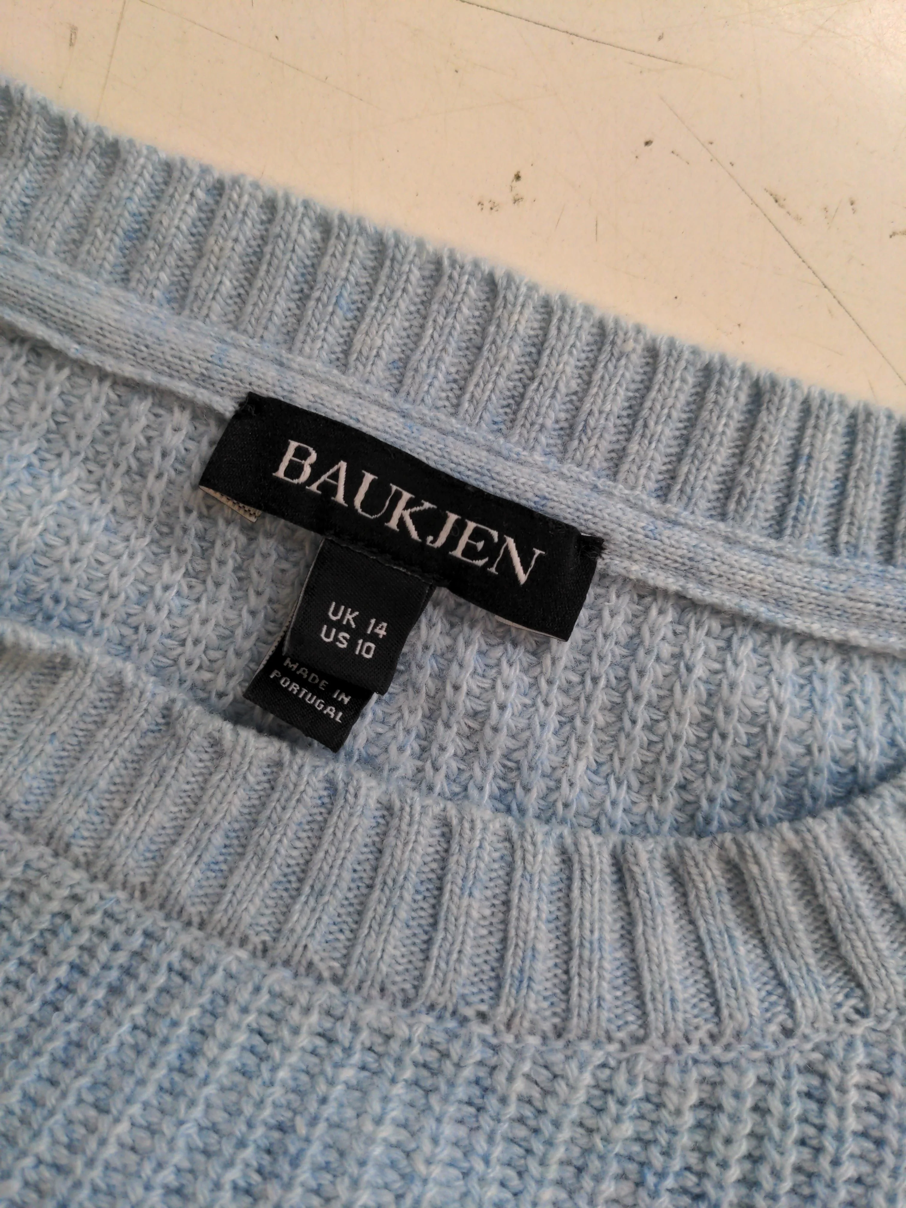 Baukjen Women's Jumper UK 14 Blue Wool - Image 5