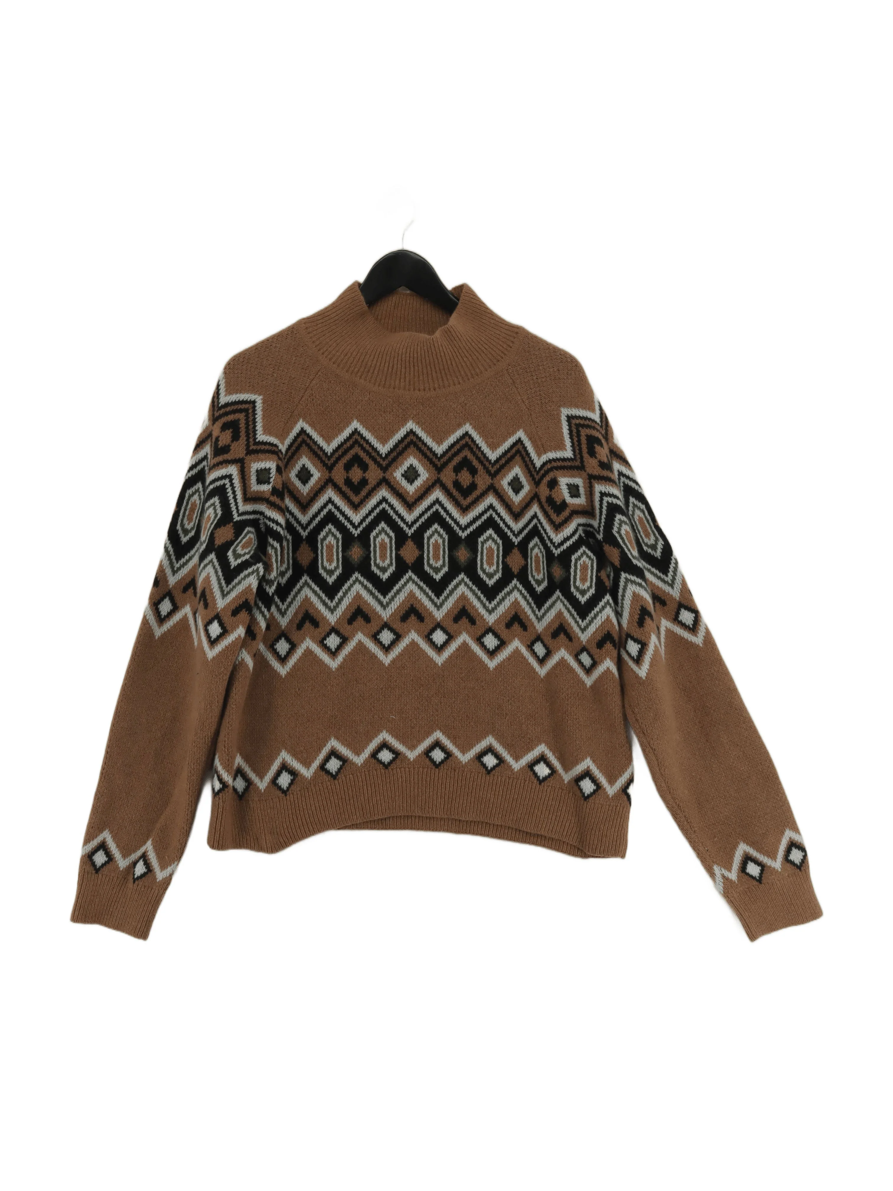 Baukjen Women's Jumper UK 14 Brown Wool with Polyamide Pullover