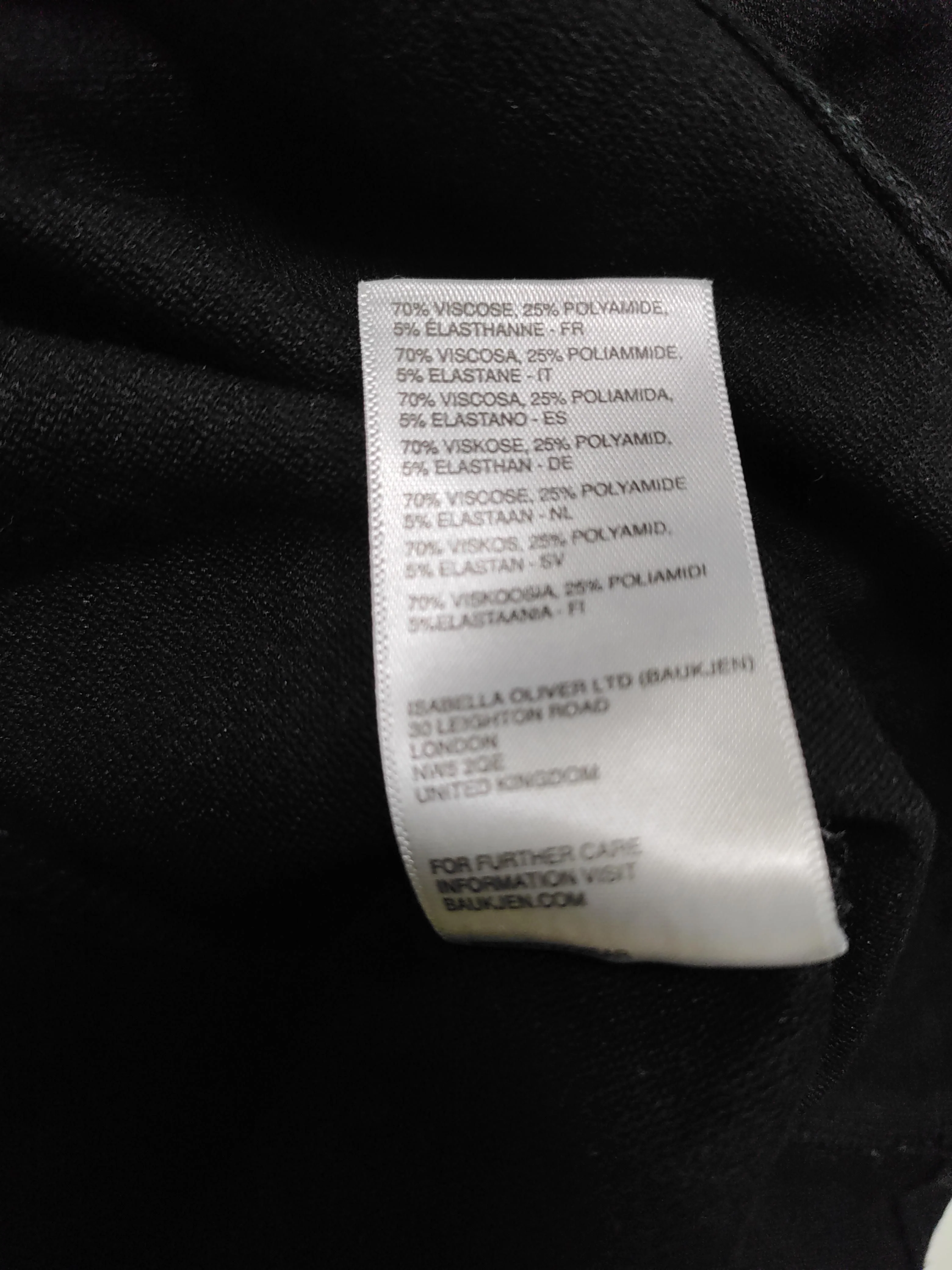 Baukjen Women's Mini Skirt UK 10 Black Viscose with Polyamide, Elastane Mini - Image 6