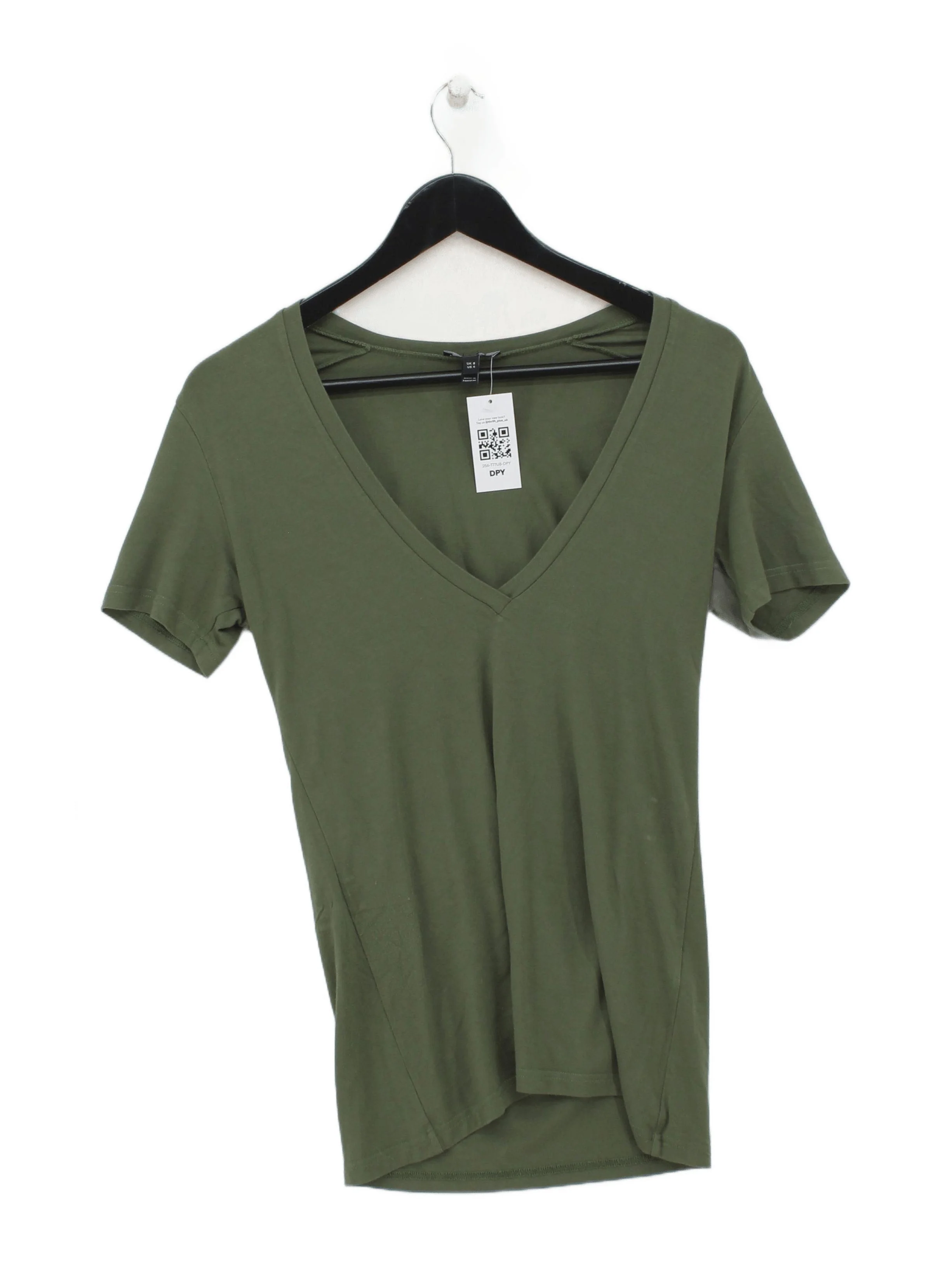 Baukjen Women's T-Shirt UK 8 Green Viscose with Elastane Basic
