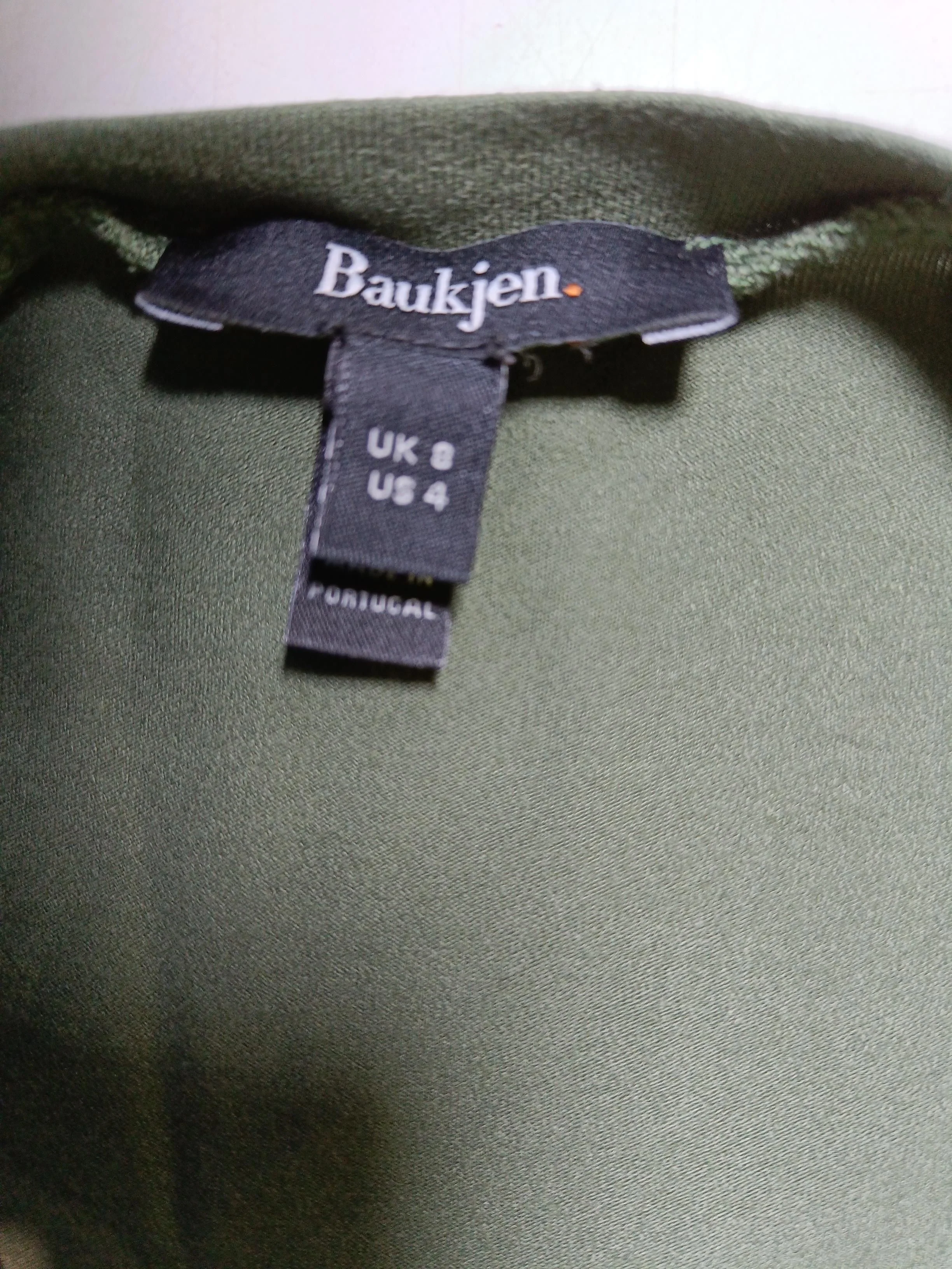 Baukjen Women's T-Shirt UK 8 Green Viscose with Elastane Basic - Image 5