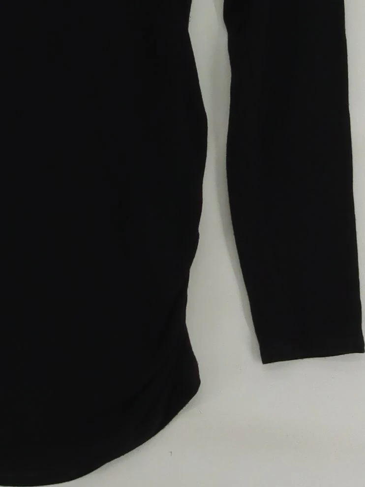 Baukjen Women's Top S Black Viscose with Elastane Long Sleeve Mock Neck Basic - Image 4