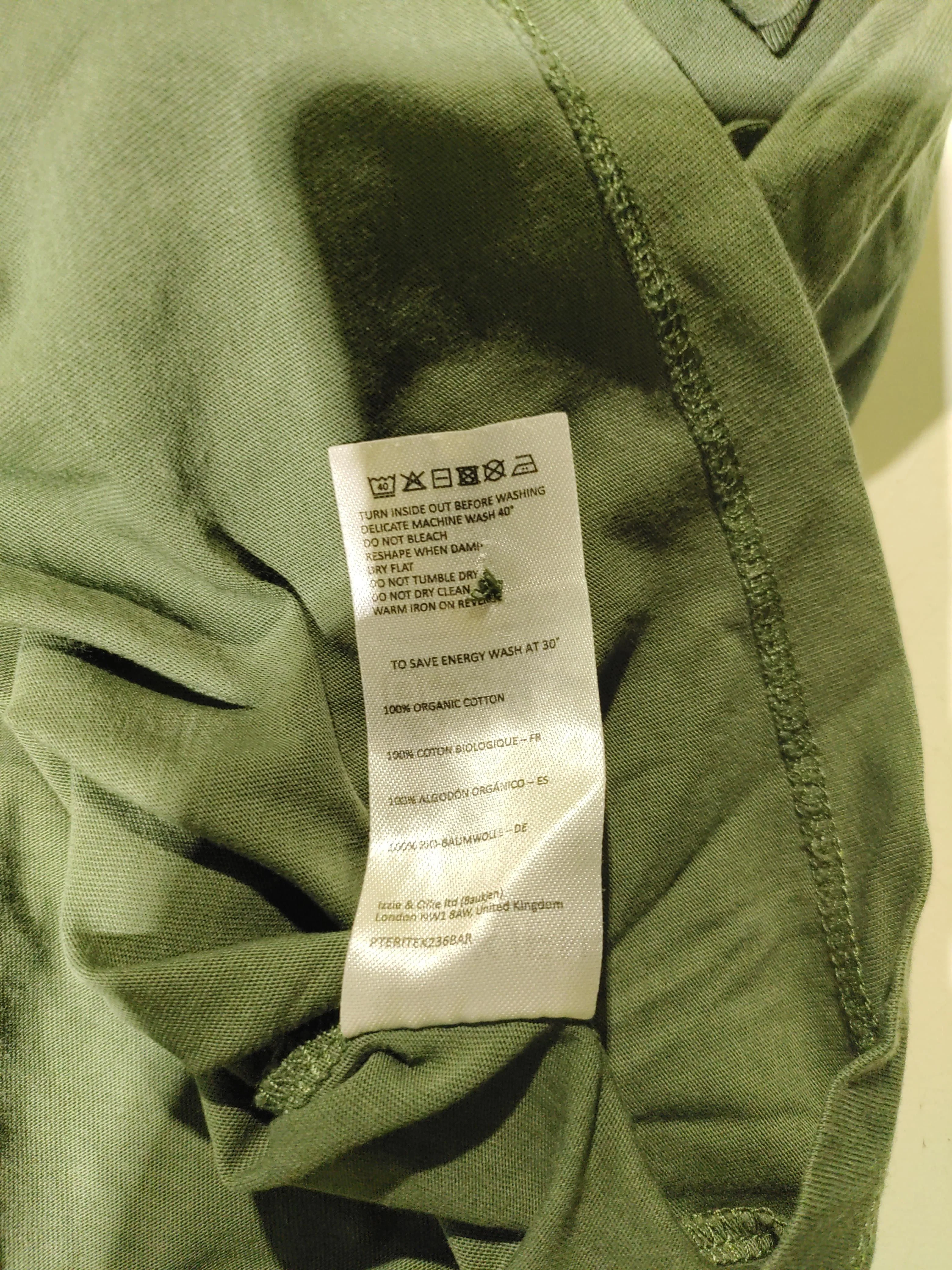 Baukjen Women's Top S Green 100% Cotton Long Sleeve Mock Neck Basic - Image 6