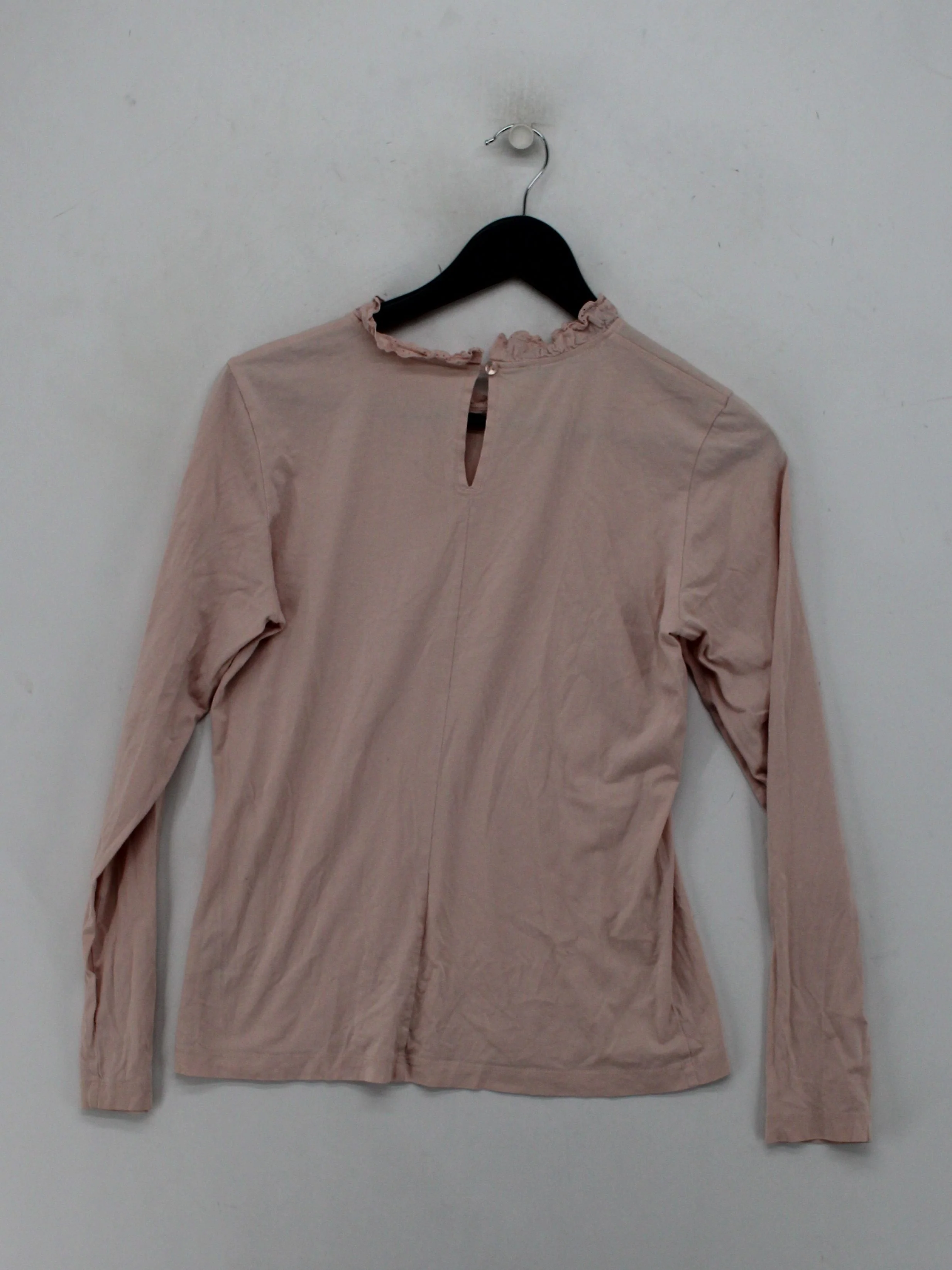 Baukjen Women's Top UK 10 Pink 100% Cotton Long Sleeve Round Neck Basic - Image 2