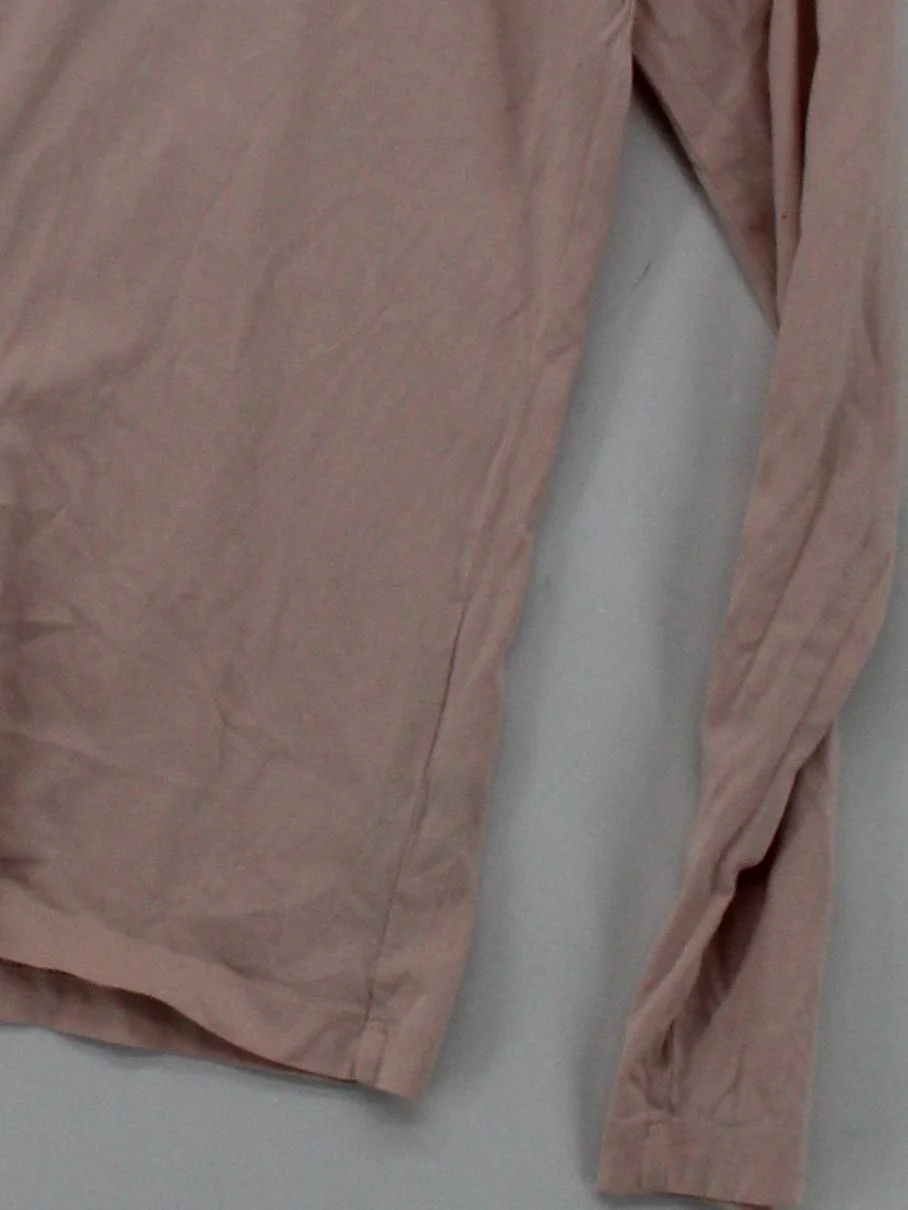 Baukjen Women's Top UK 10 Pink 100% Cotton Long Sleeve Round Neck Basic - Image 4