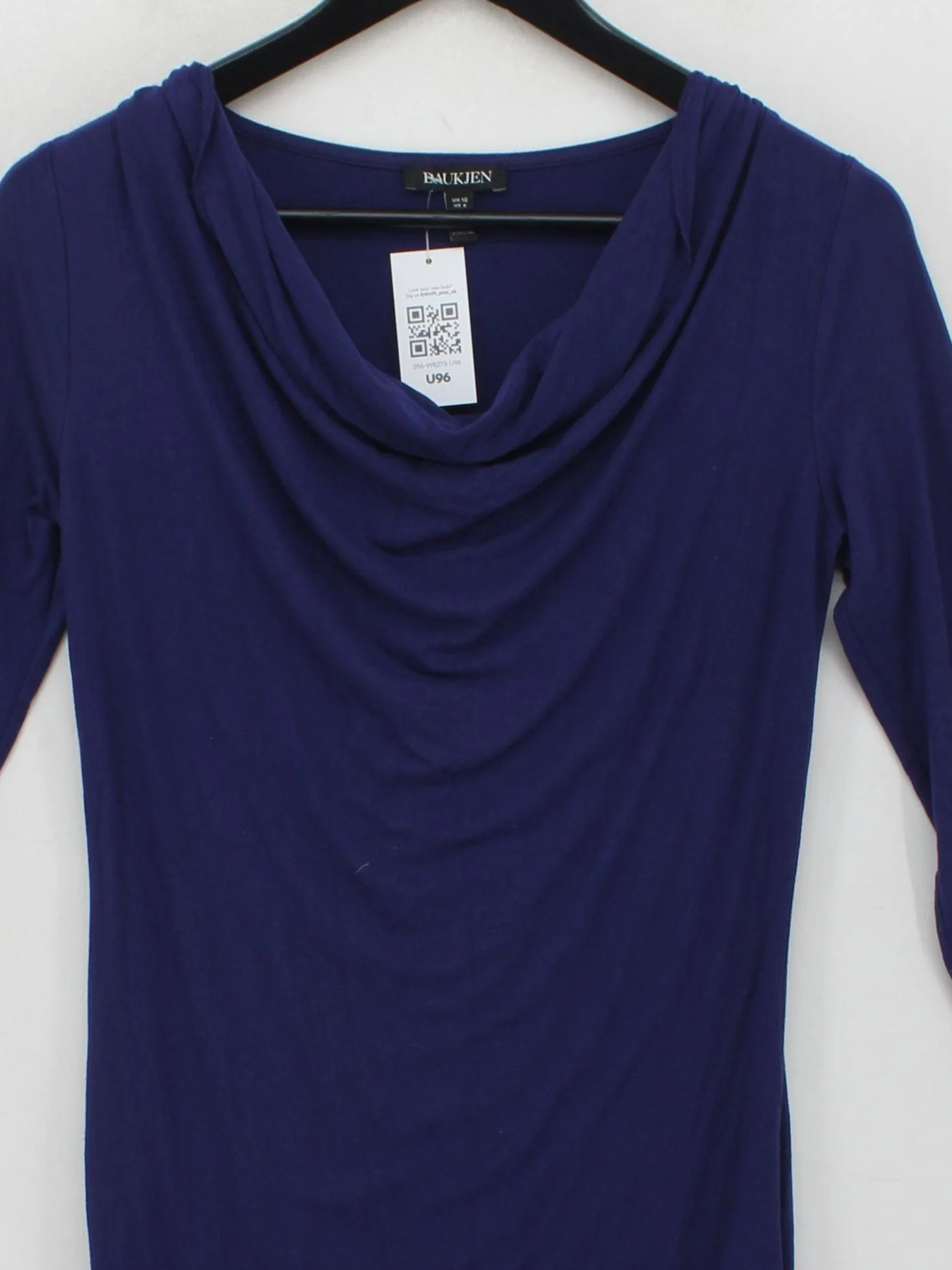 Baukjen Women's Top UK 10 Purple Viscose with Elastane Tunic - Image 3