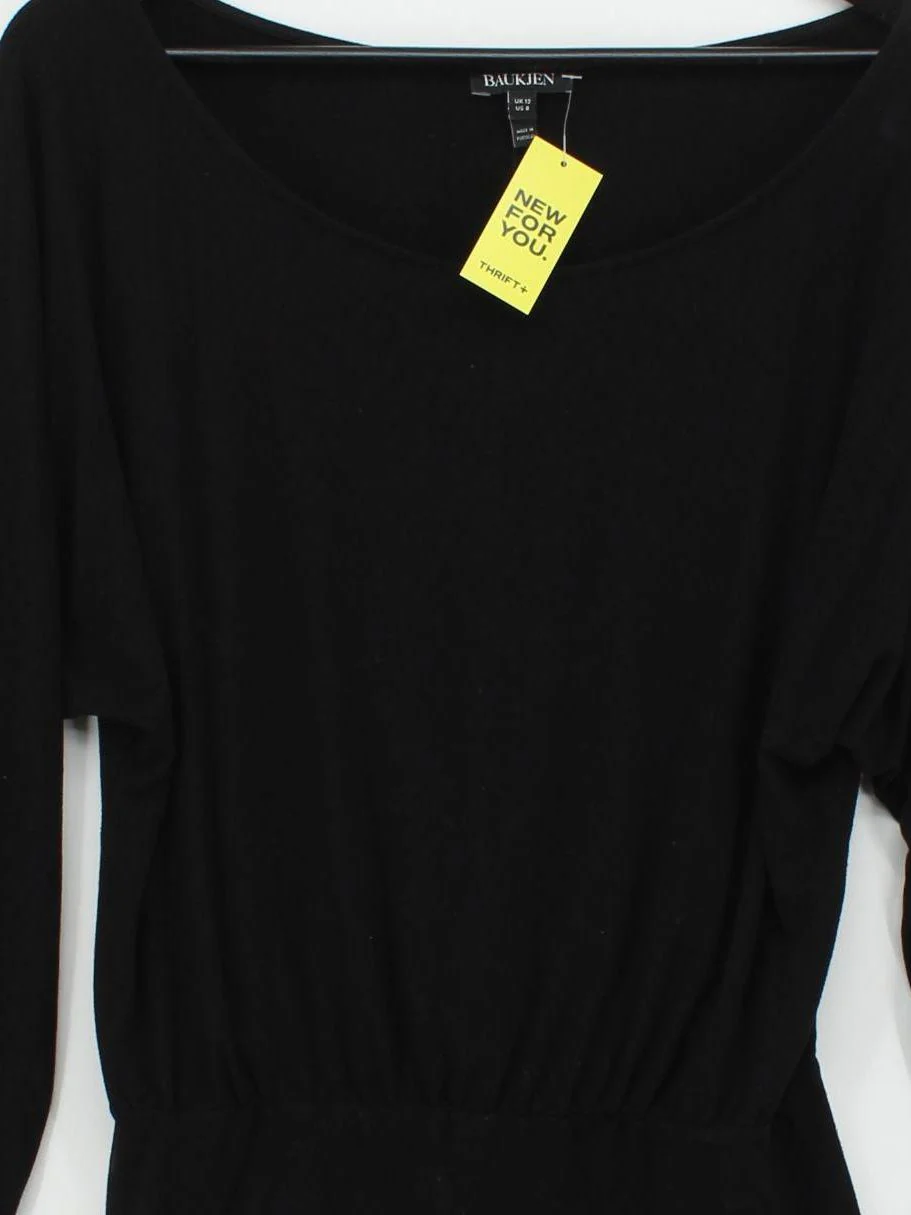 Baukjen Women's Top UK 12 Black Viscose with Elastane Basic - Image 3