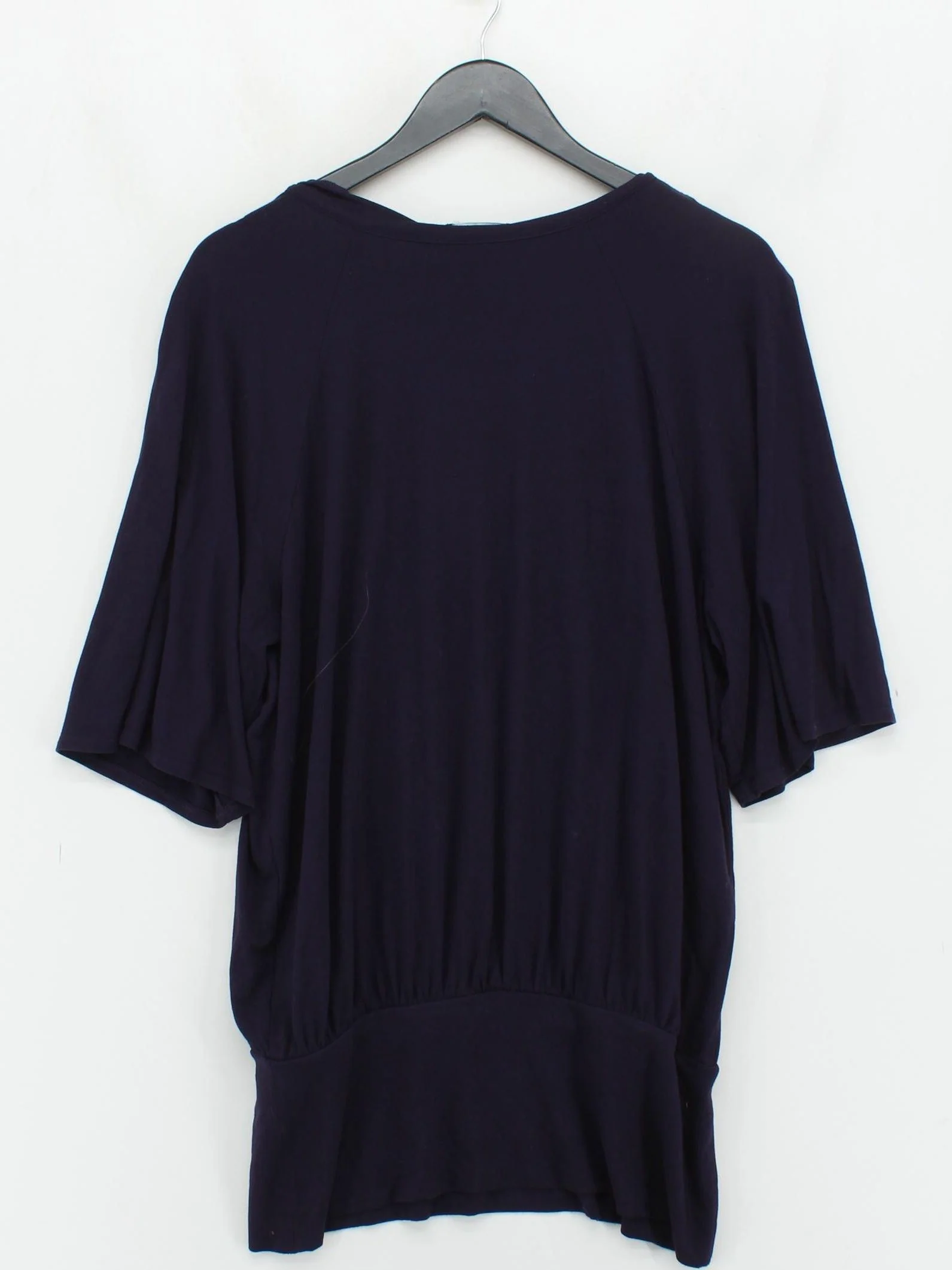 Baukjen Women's Top UK 16 Purple Viscose with Elastane Short Sleeve V-Neck Basic - Image 2
