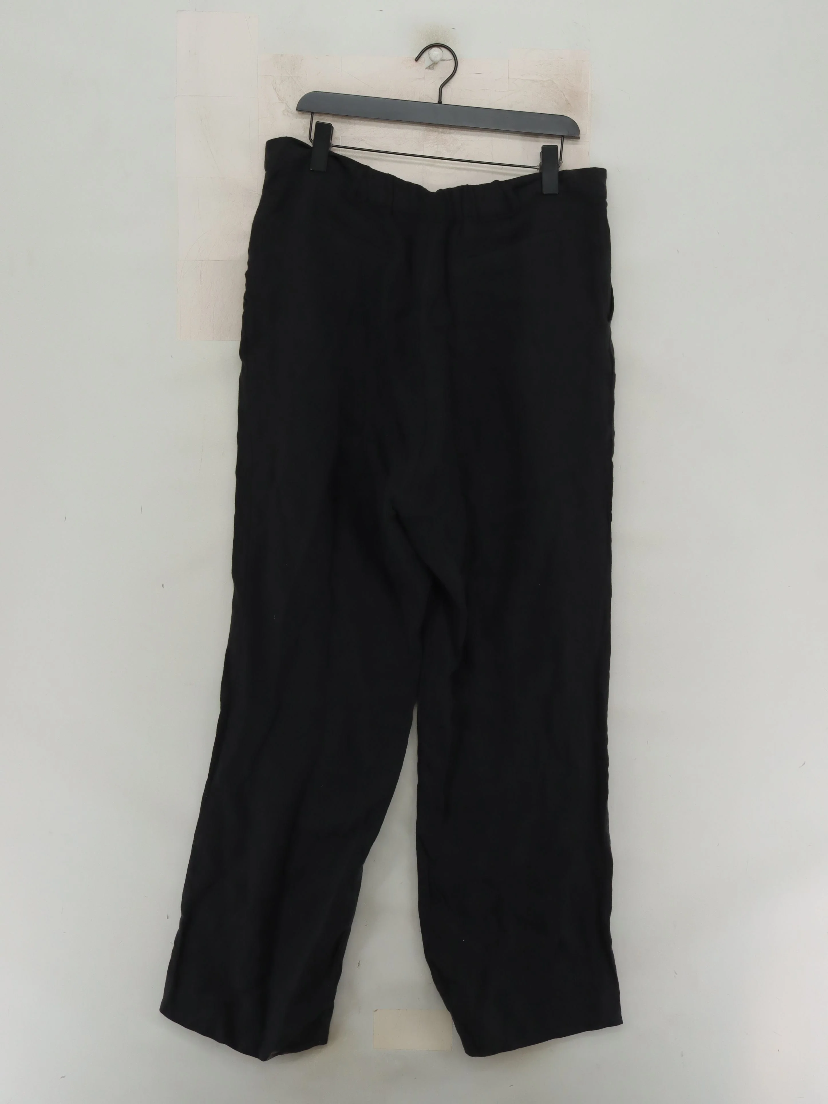 Baukjen Women's Trousers UK 16 Black 100% Linen Wide-Leg Sweatpants - Image 2
