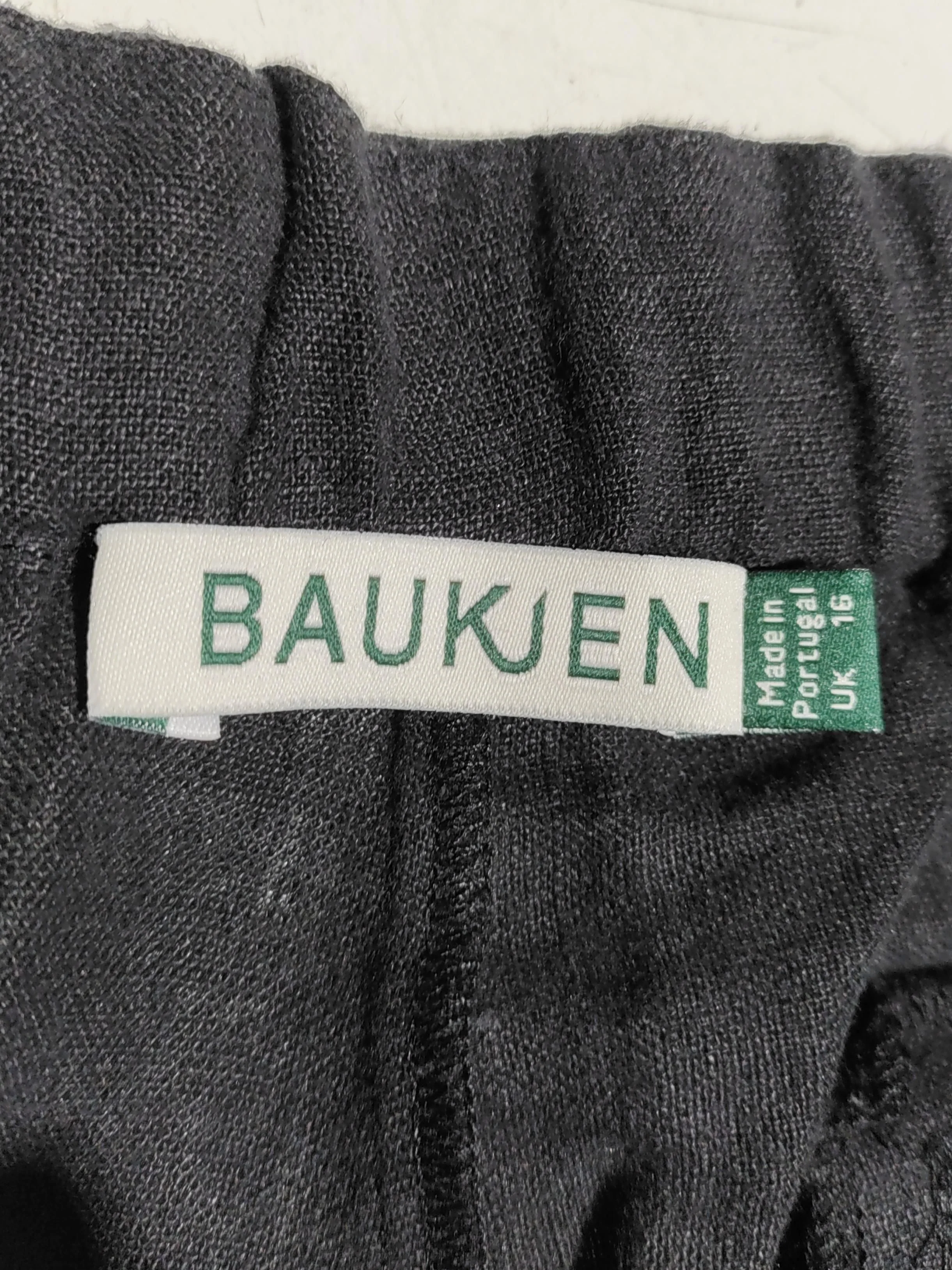 Baukjen Women's Trousers UK 16 Black 100% Linen Wide-Leg Sweatpants - Image 5