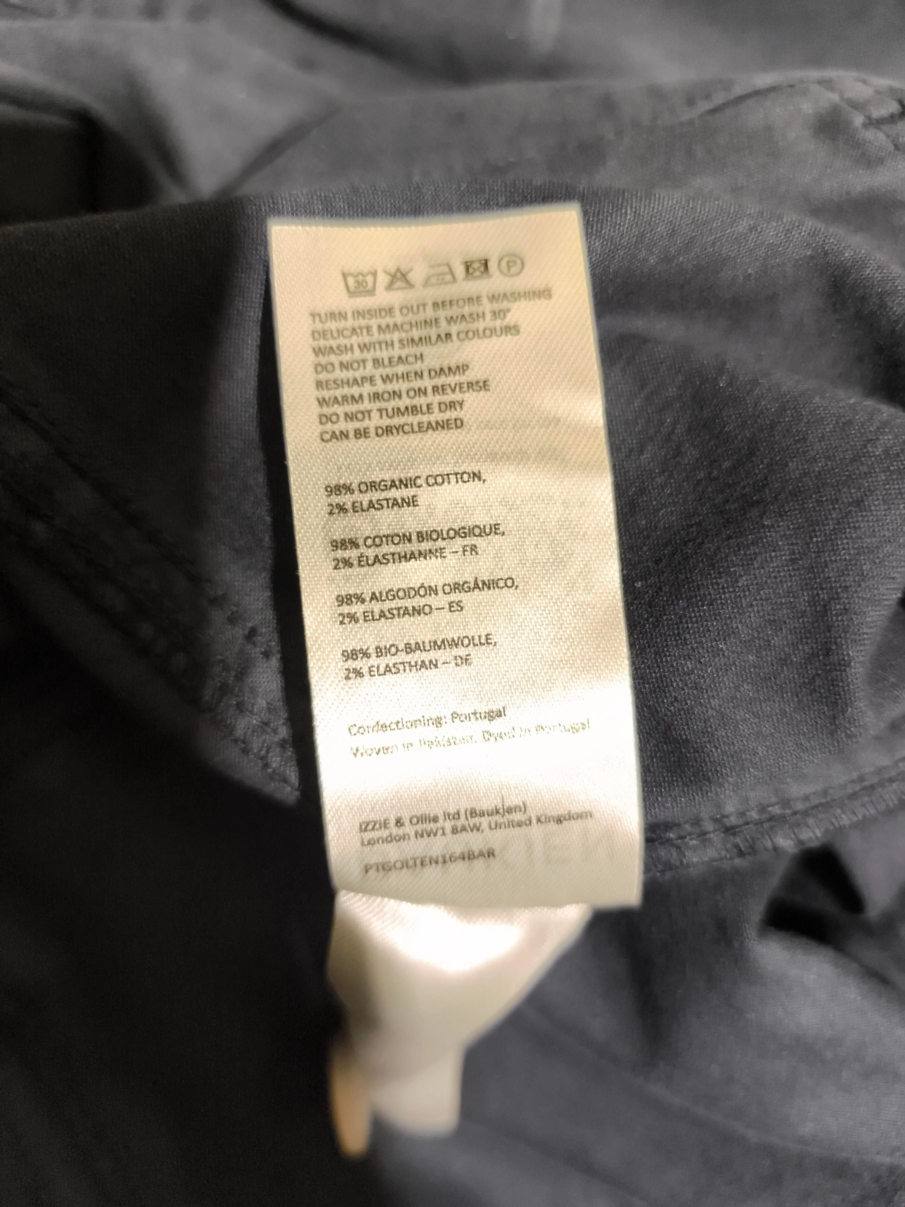 Baukjen Women's Trousers UK 16 Grey Cotton with Elastane Straight Chino - Image 8