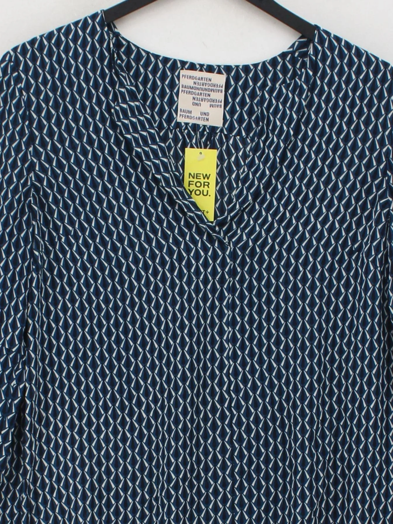 Baum Und Pferdgarten Women's Blouse UK 8 Blue 100% Viscose Basic - Image 3