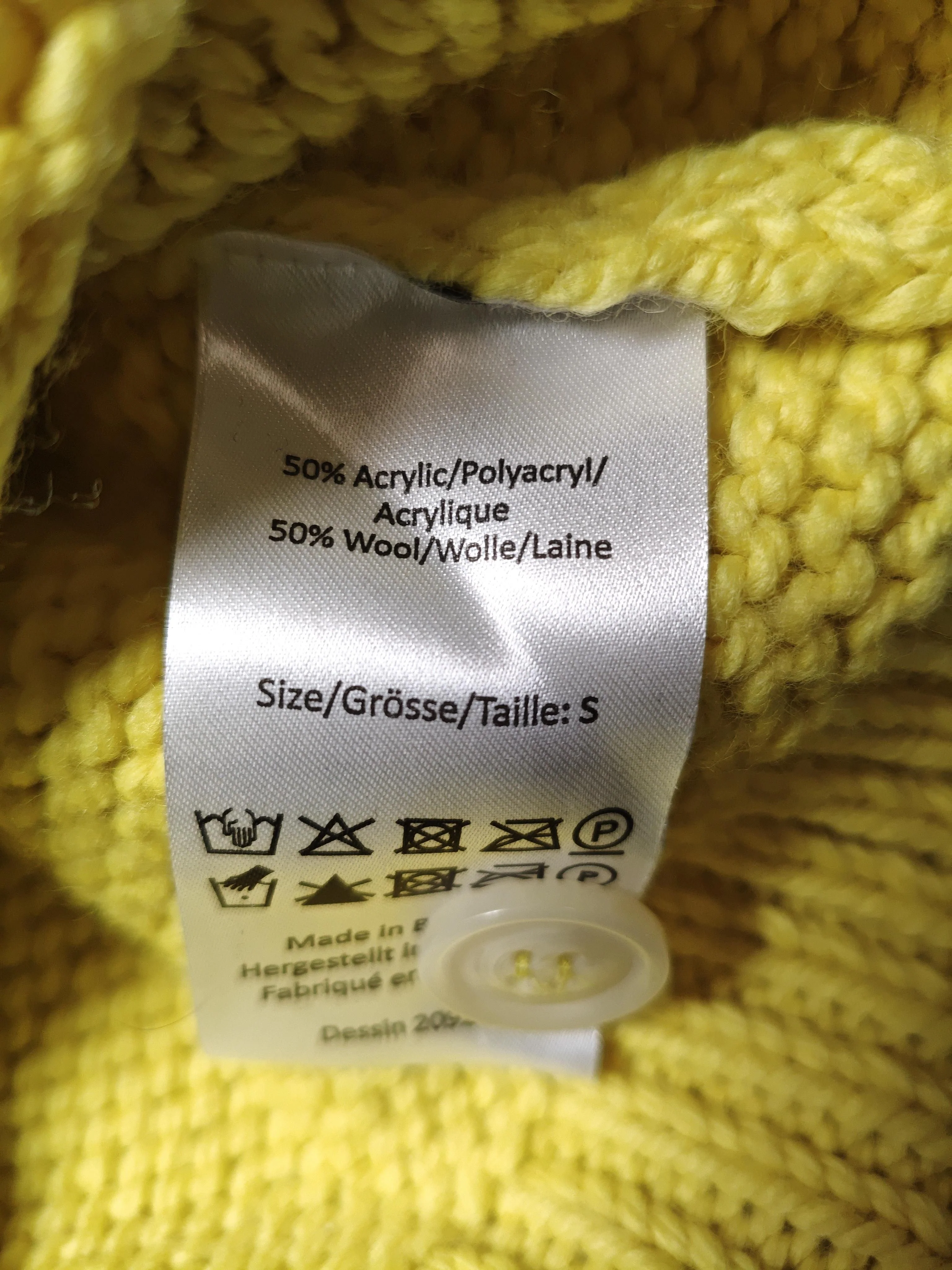 Baum Und Pferdgarten Women's Jumper S Yellow Acrylic with Wool Pullover - Image 6