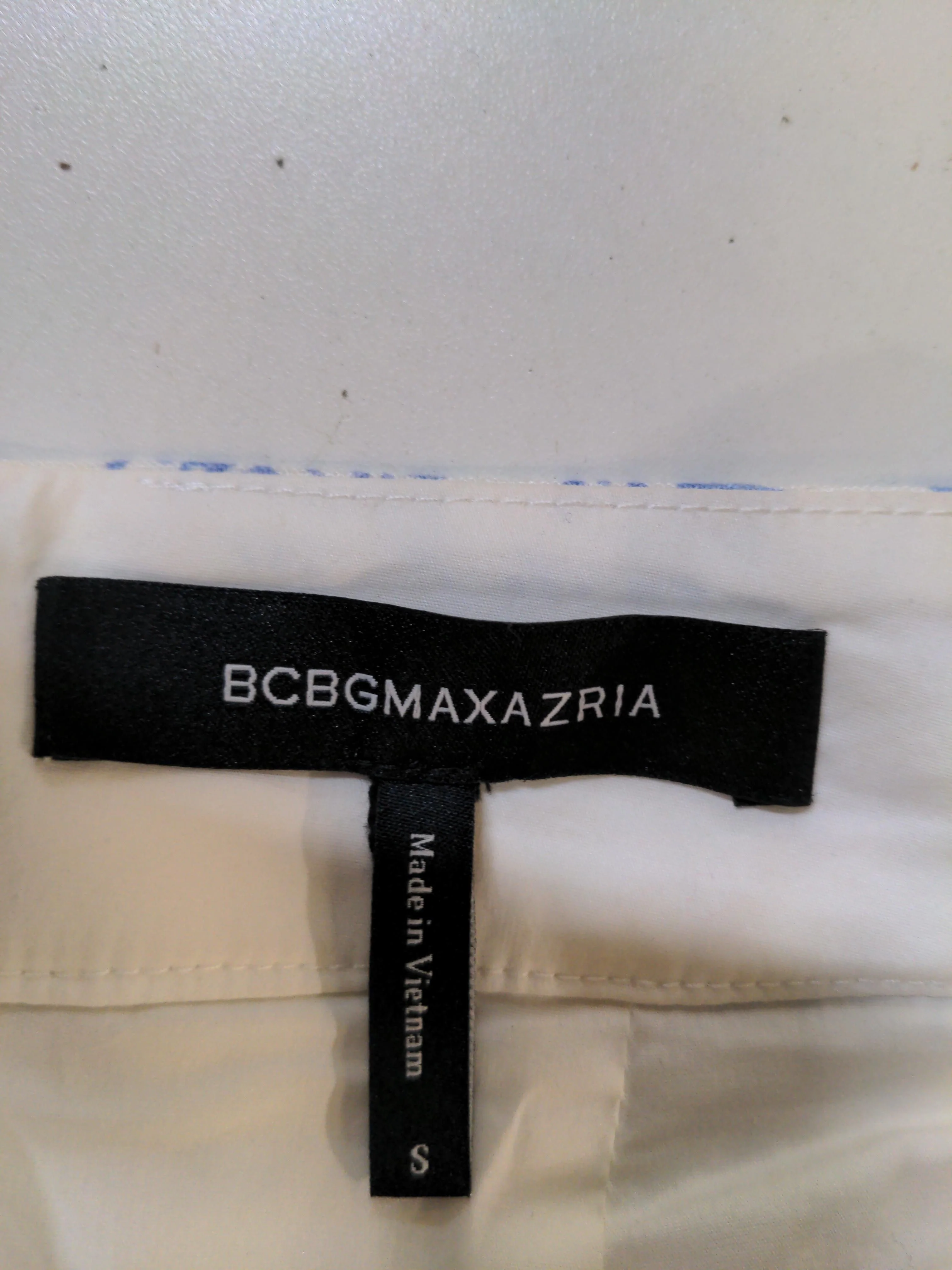 BCBGMAXAZRIA Women's Trousers S White Viscose - Image 5