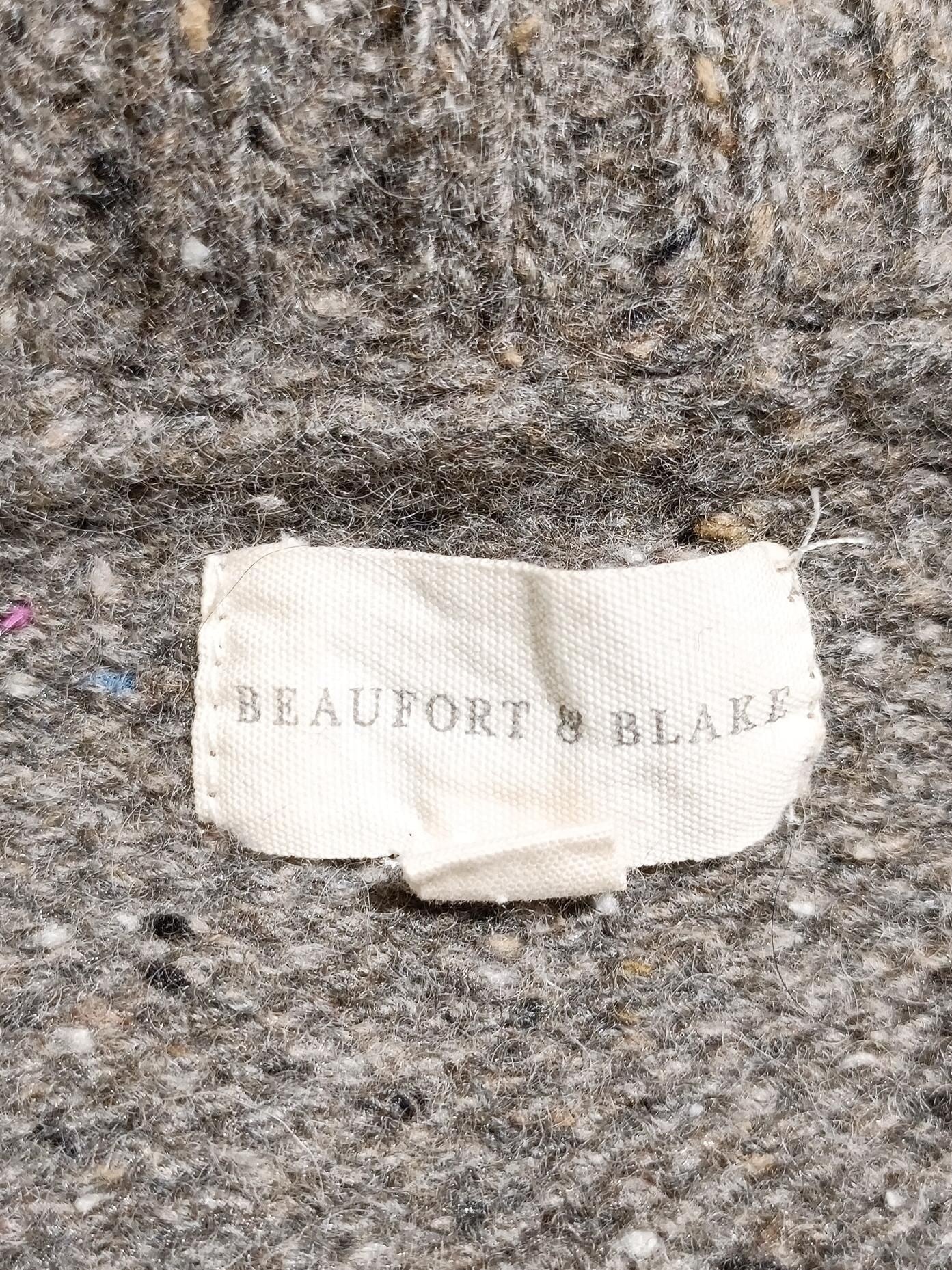 Beaufort & Blake Men's Jumper L Brown Wool with Nylon Pullover - Image 5